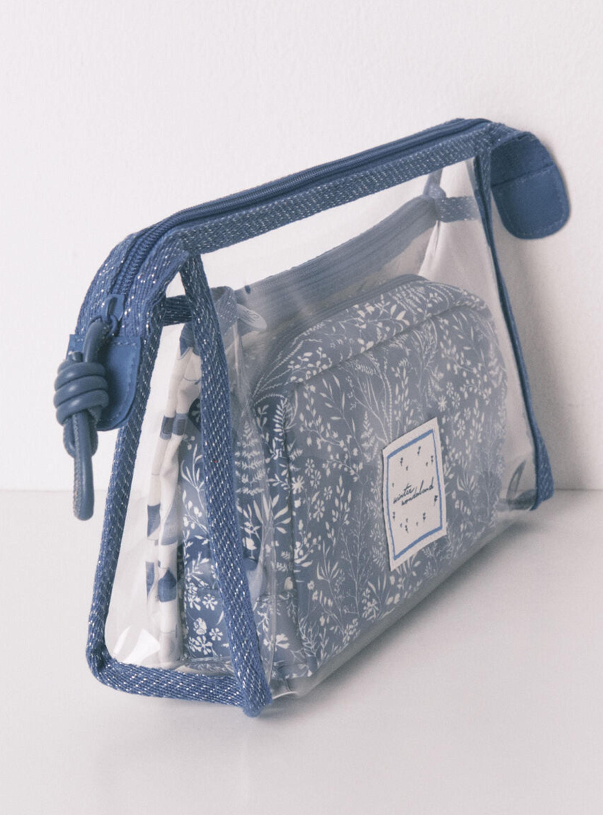 Pack 3 Neceser Prints Variados Azul y Blanco-2