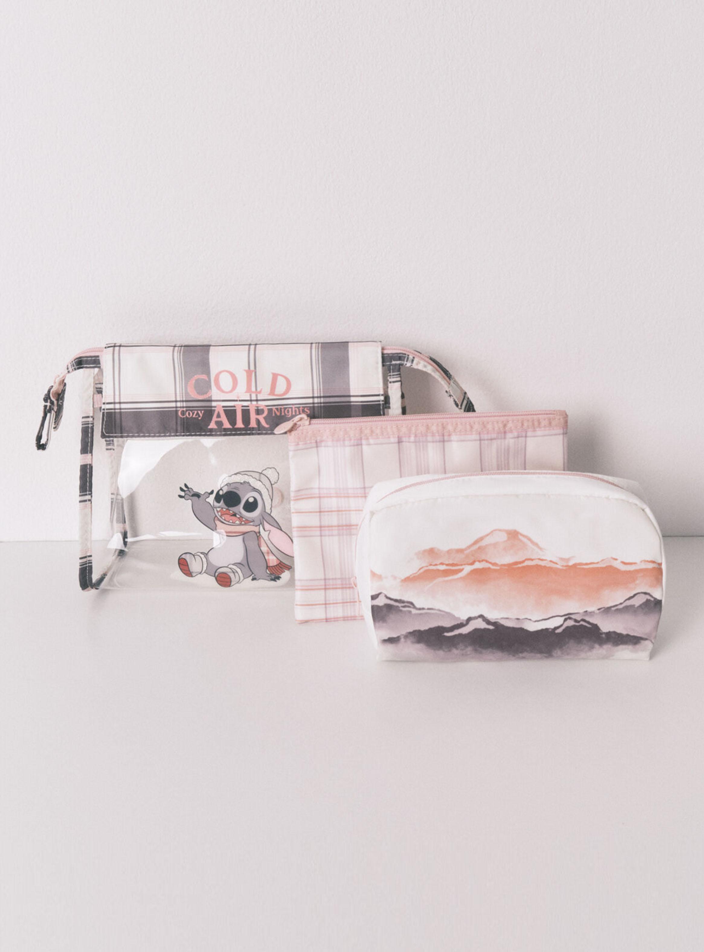 Pack 3 Neceser Estampado Cuadros Stitch-2