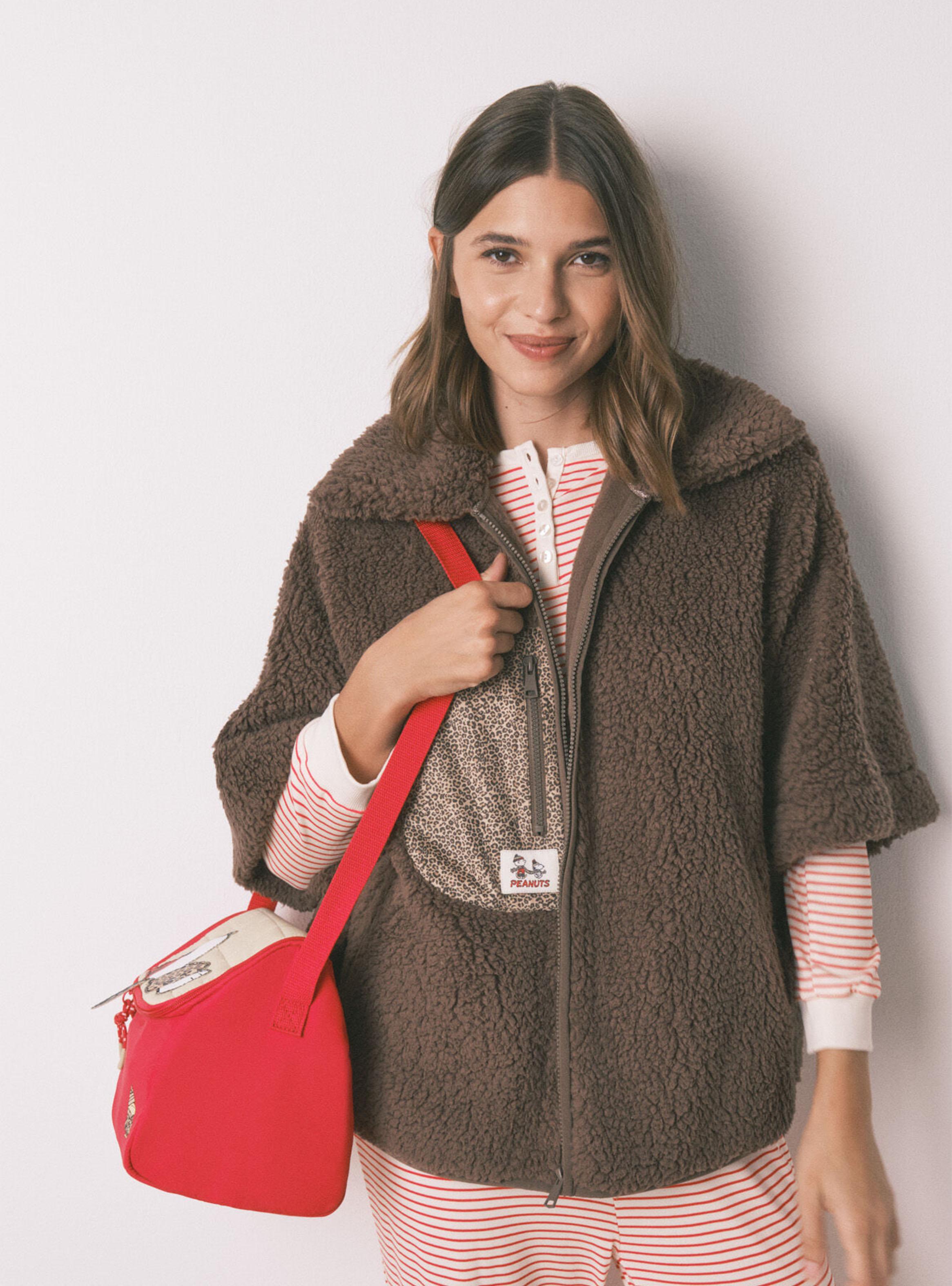 Bolsa Térmica Snoopy Porta Alimentos Rojo-3