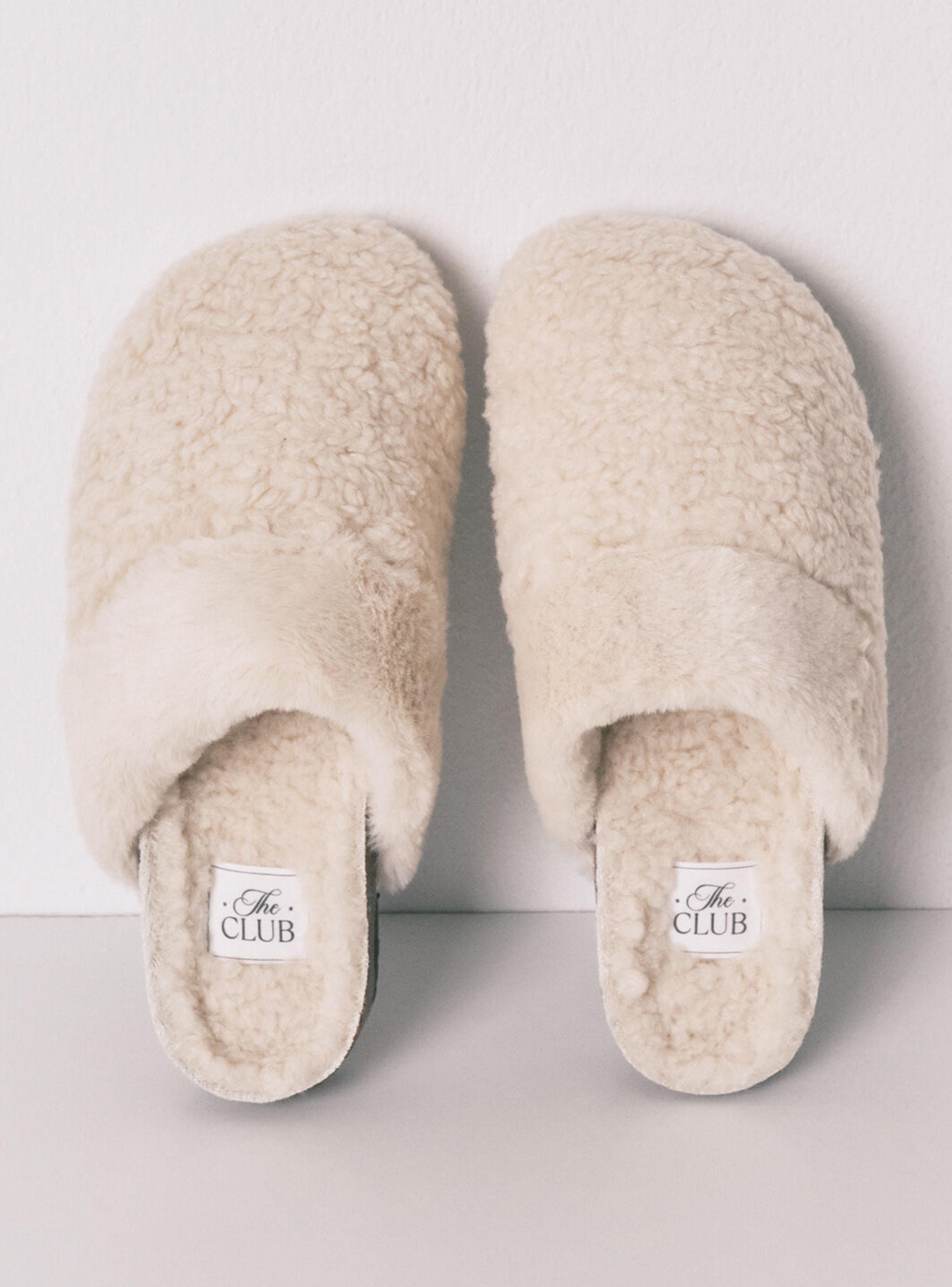 Pantufla Tipo Zueco Borreguito-2