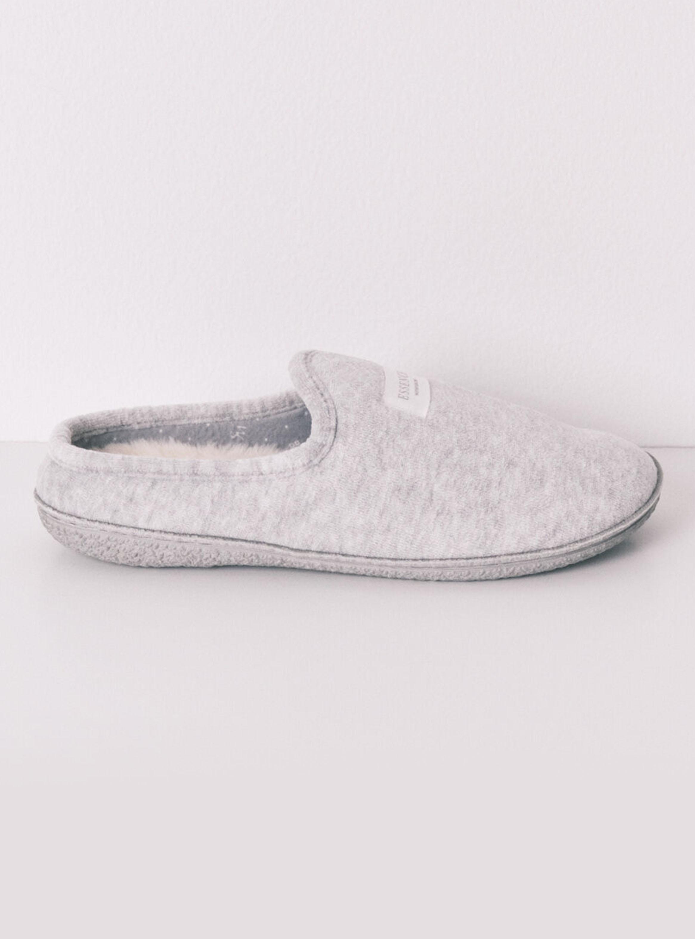 Pantuflas Casa Velour Gris-1