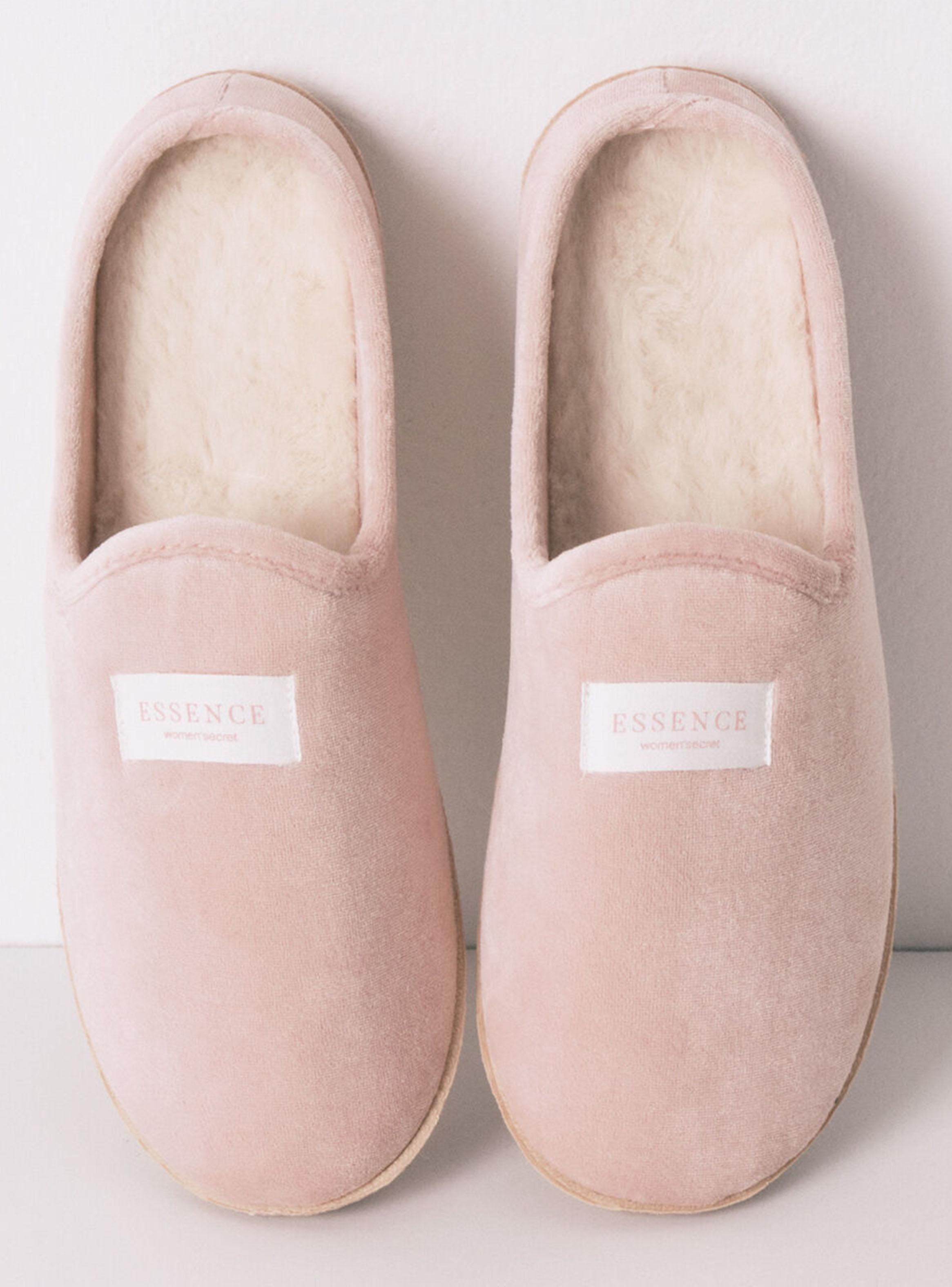 Pantuflas Casa Velour Rosa-2