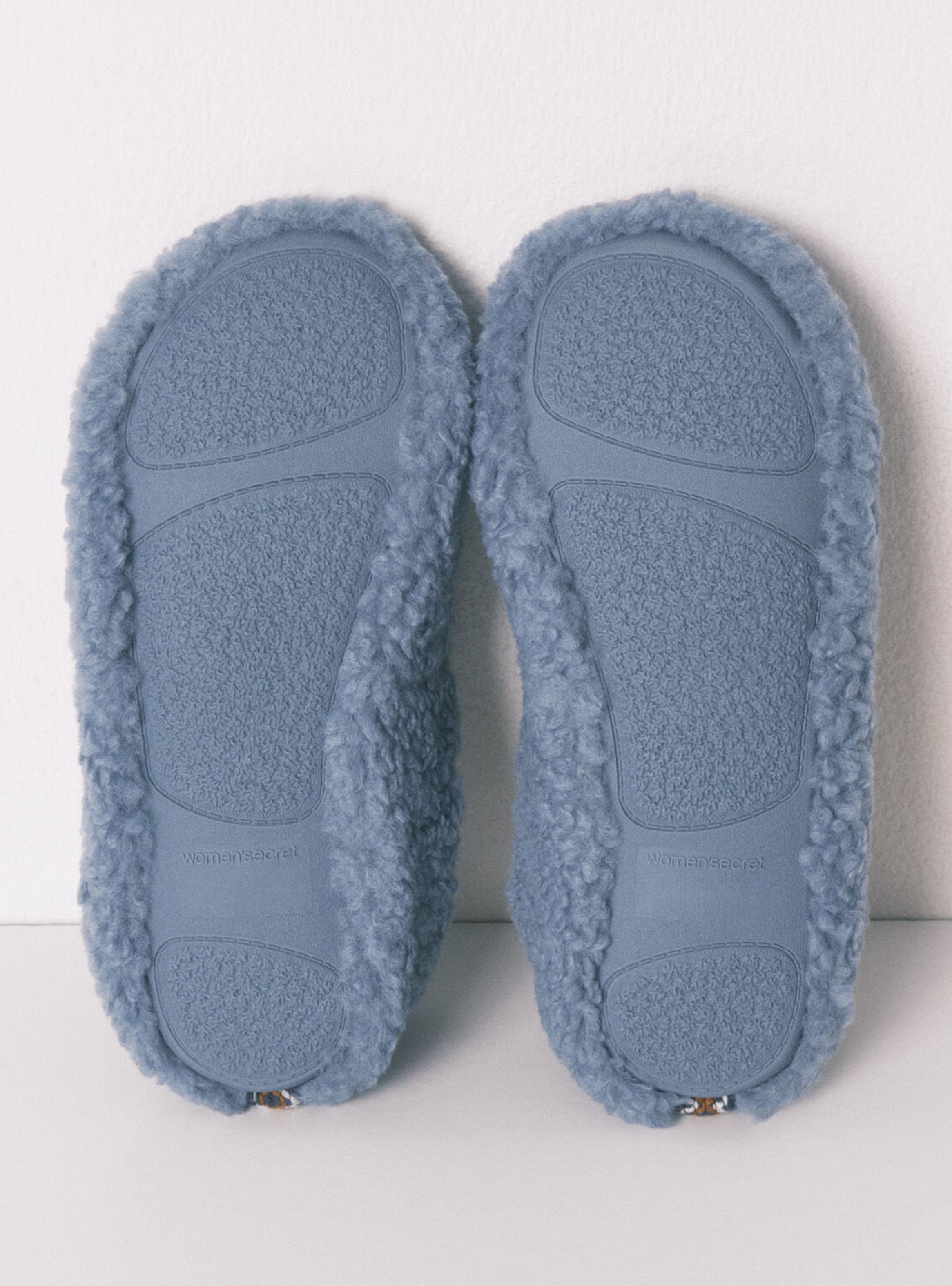 Pantuflas Casa Tejido Borreguito-2