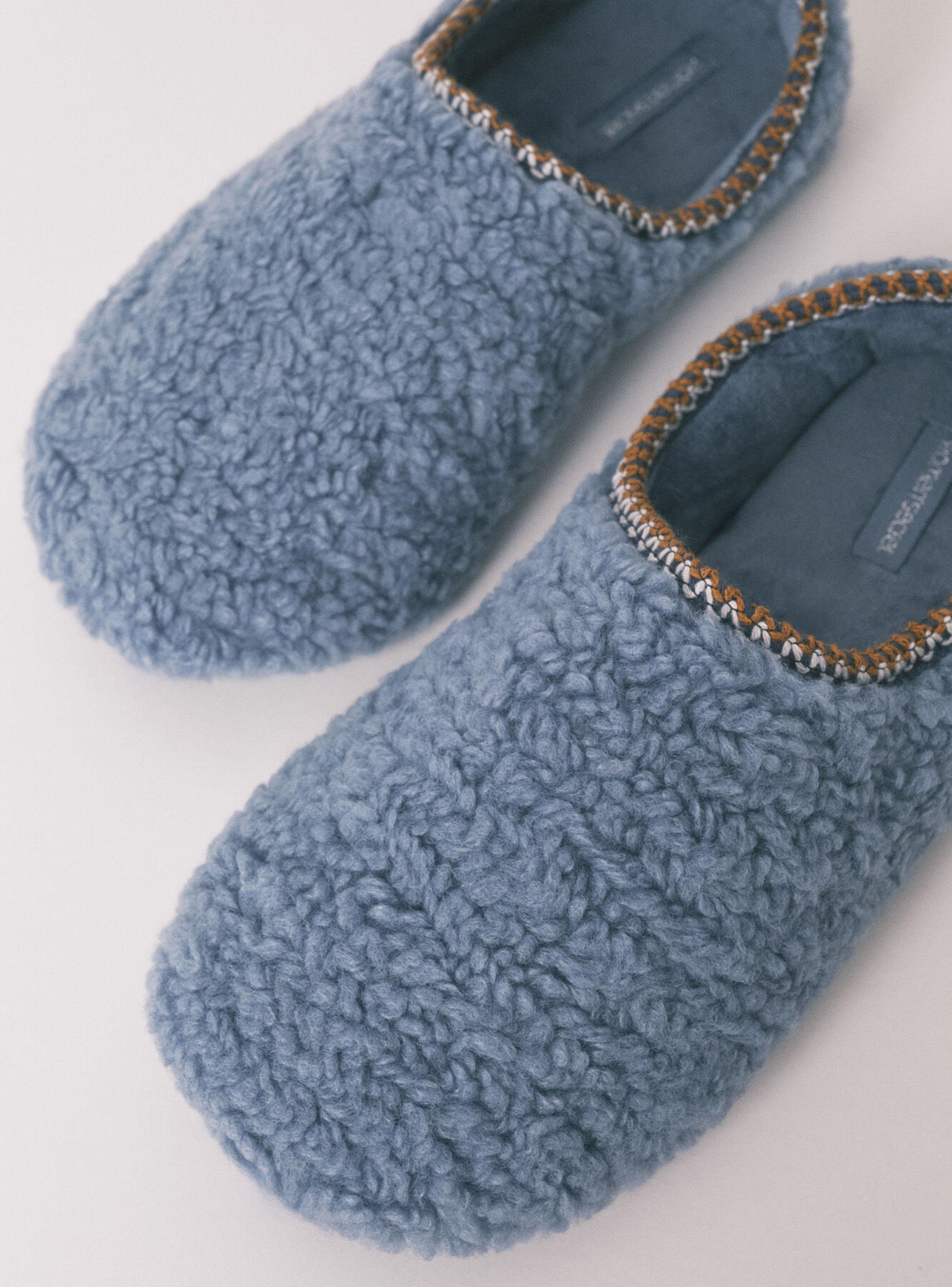 Pantuflas Casa Tejido Borreguito-3