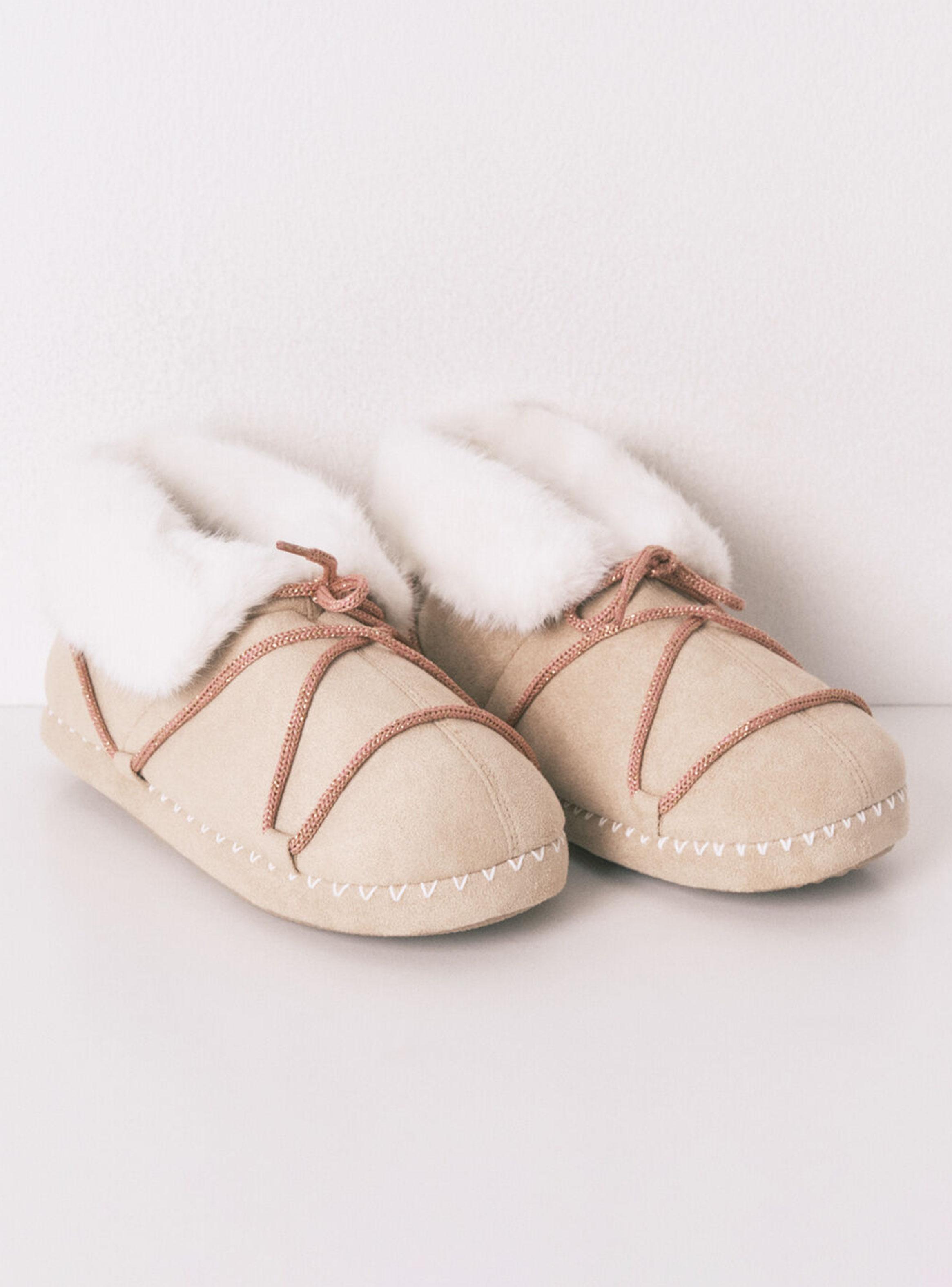 Pantuflas Antelina Beige-2