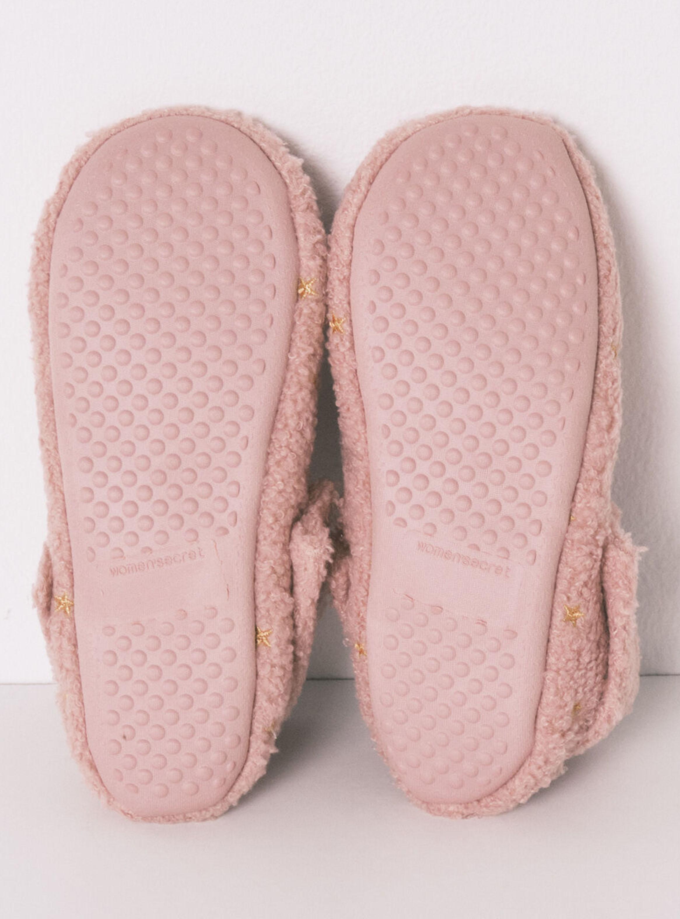 Pantuflas Casa Corderito Rosa Brillo-3