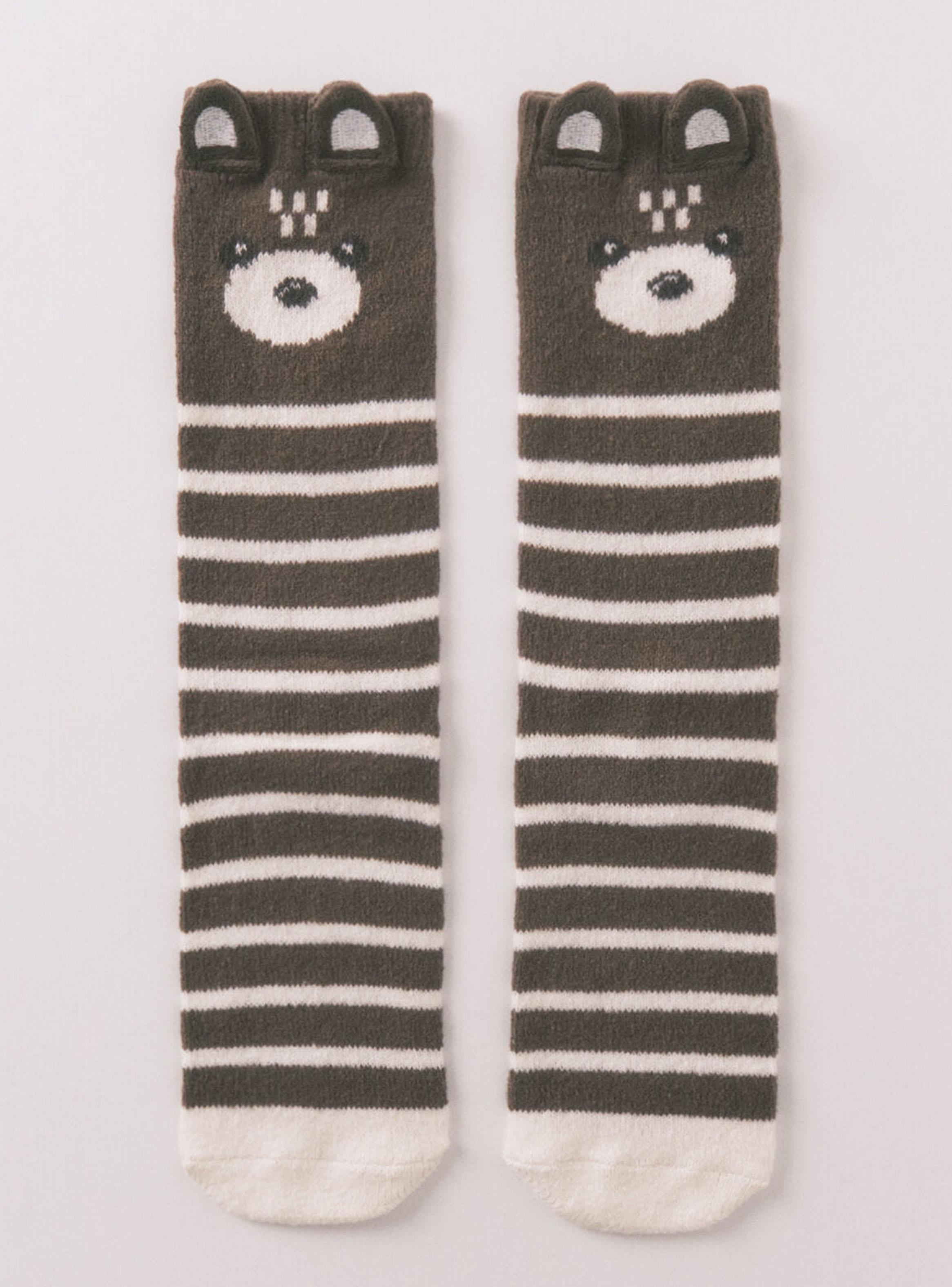 Calcetín Largo Print Oso 3D-2