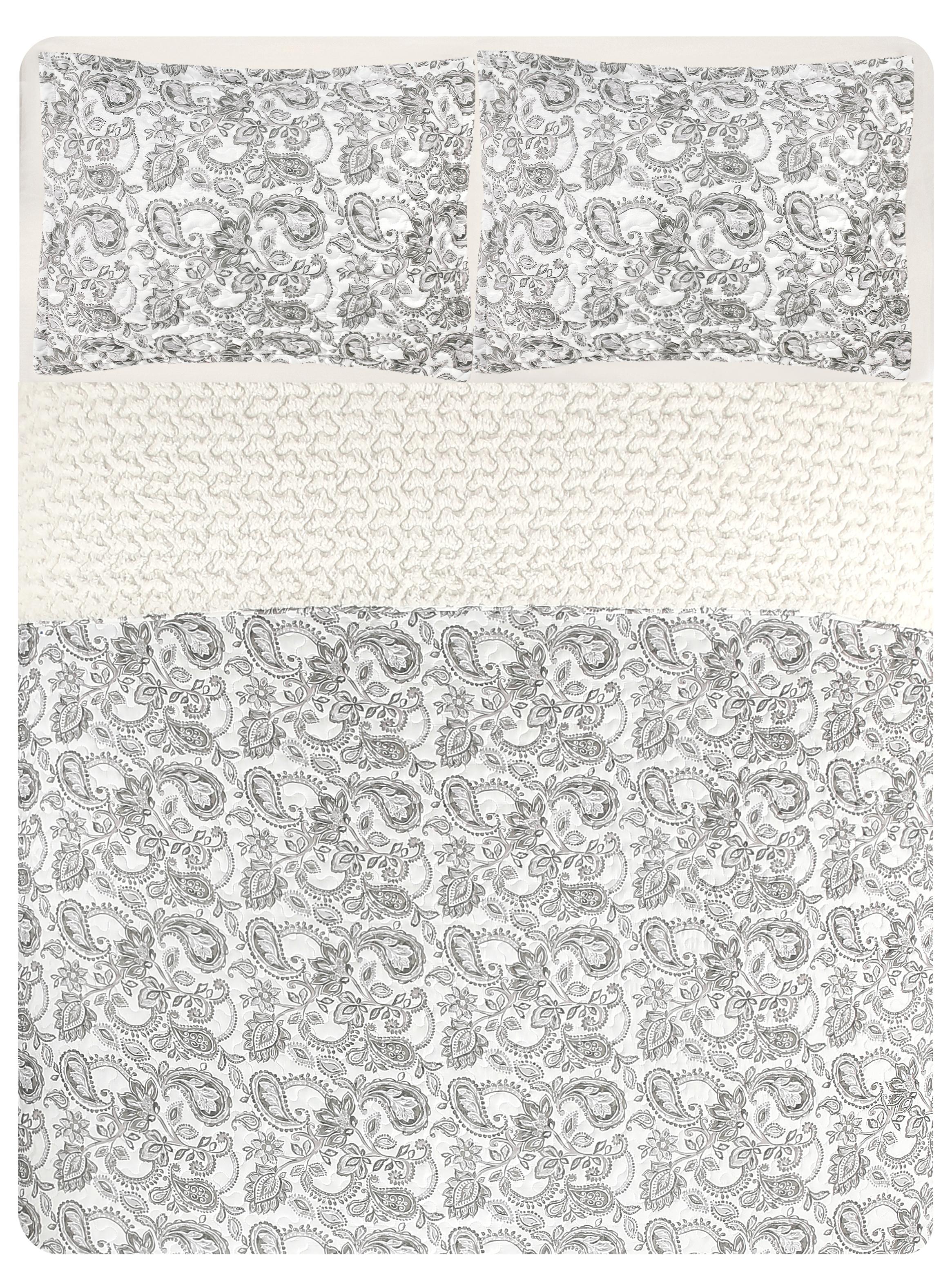 Quilt Paisley Sherpa 1.5 Plazas-3