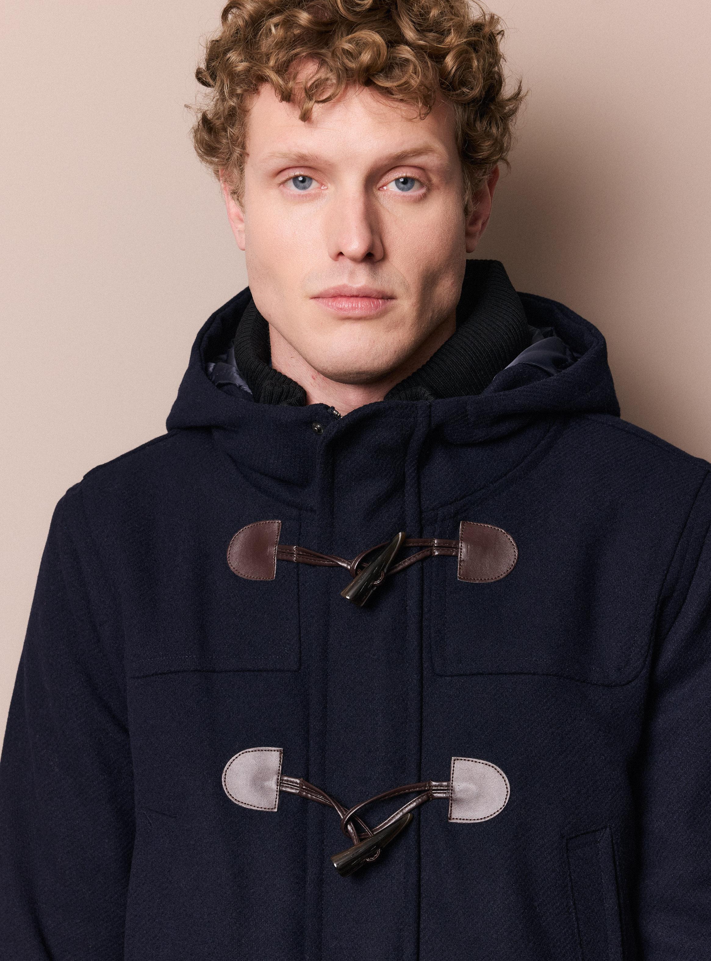 Abrigo Montgomery Largo con Lana-2