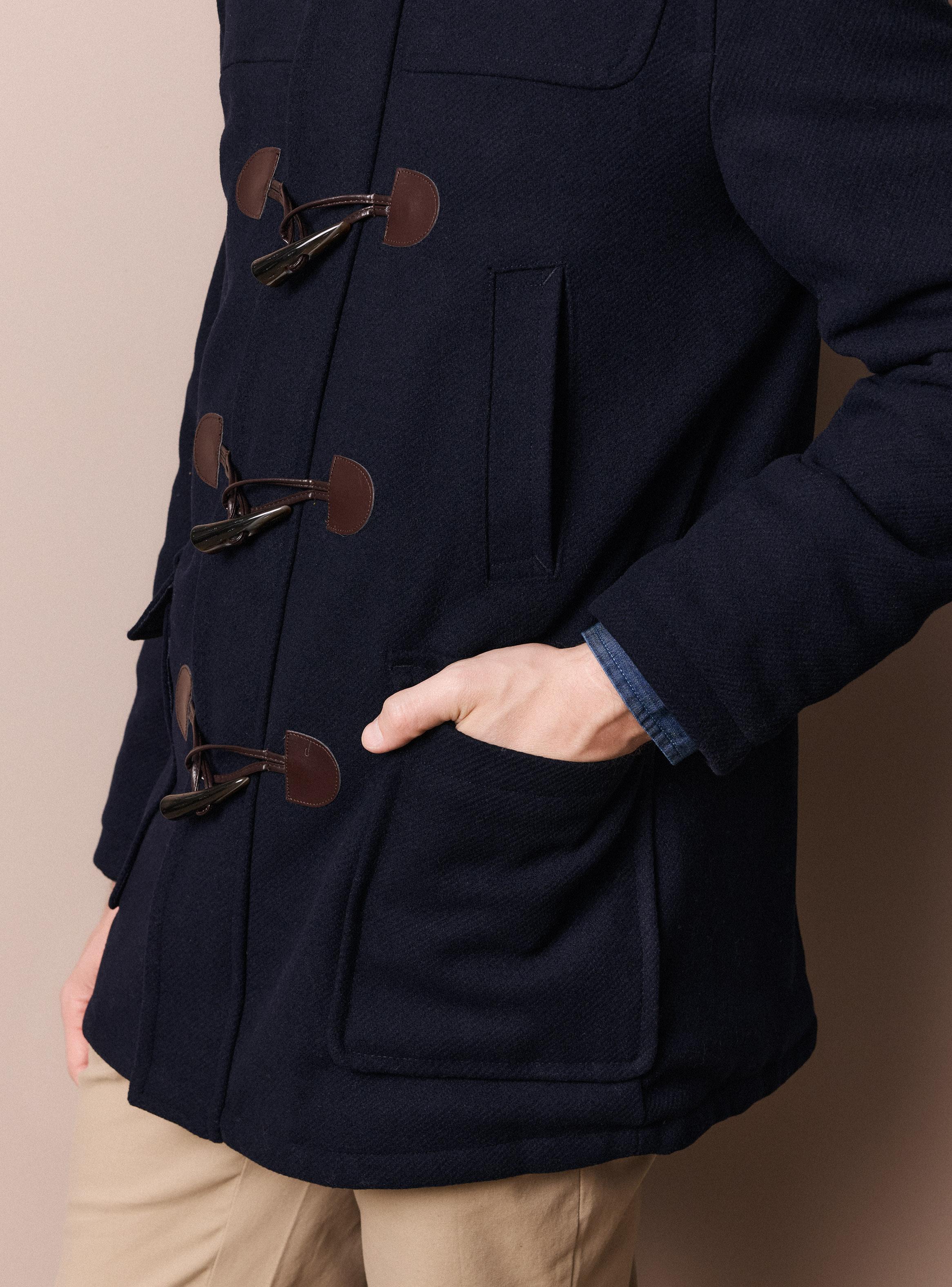 Abrigo Montgomery Largo con Lana-3