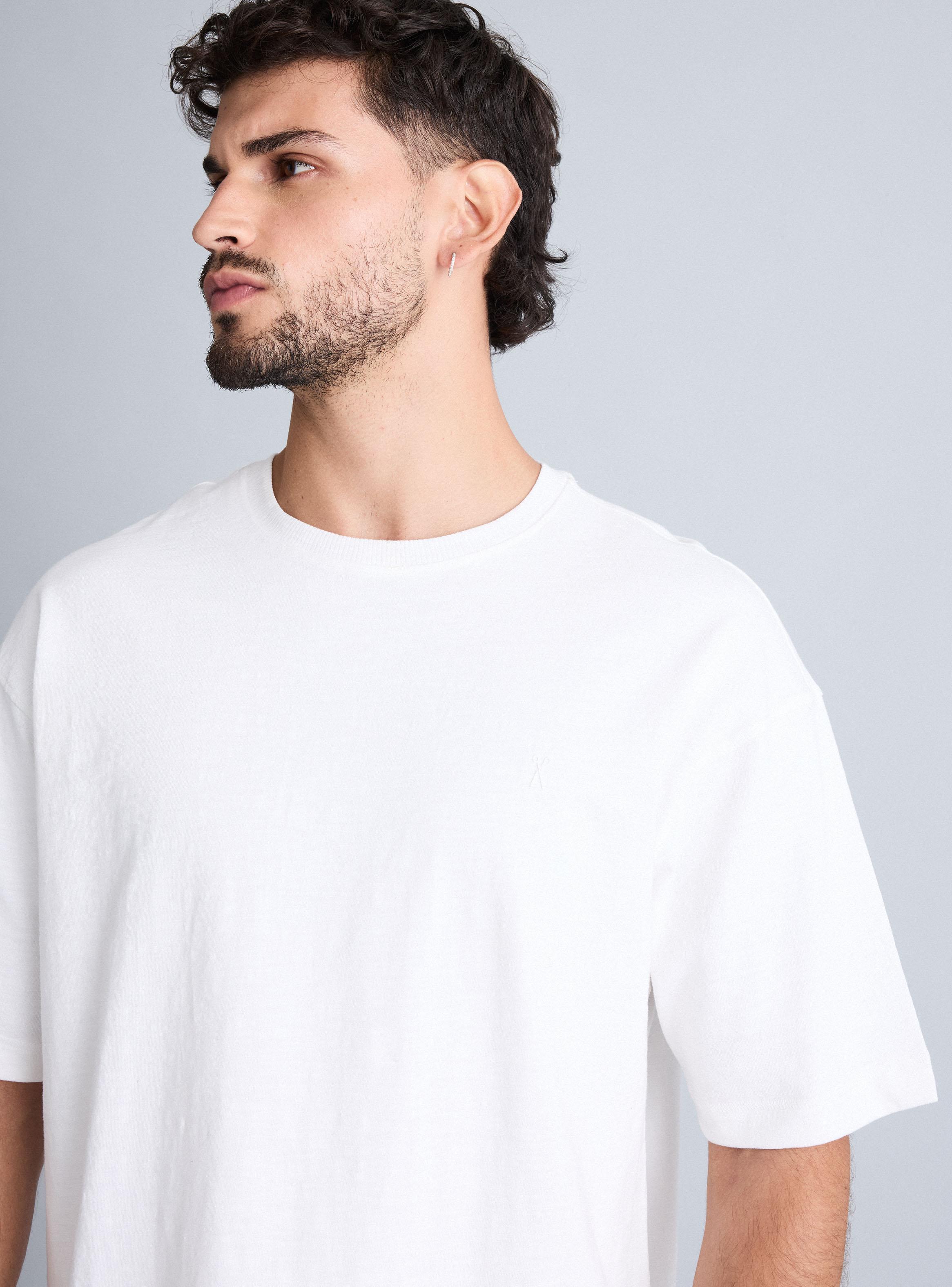 Polera Manga Corta Algodón Grueso-2