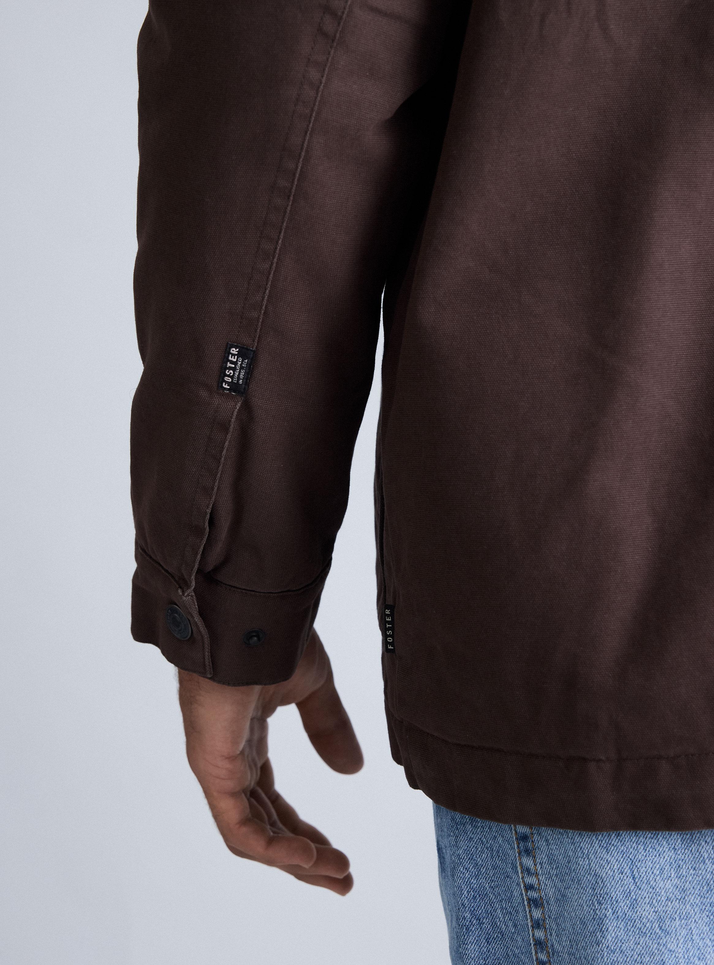 Chaqueta Canvas Cuello Contrastado-3