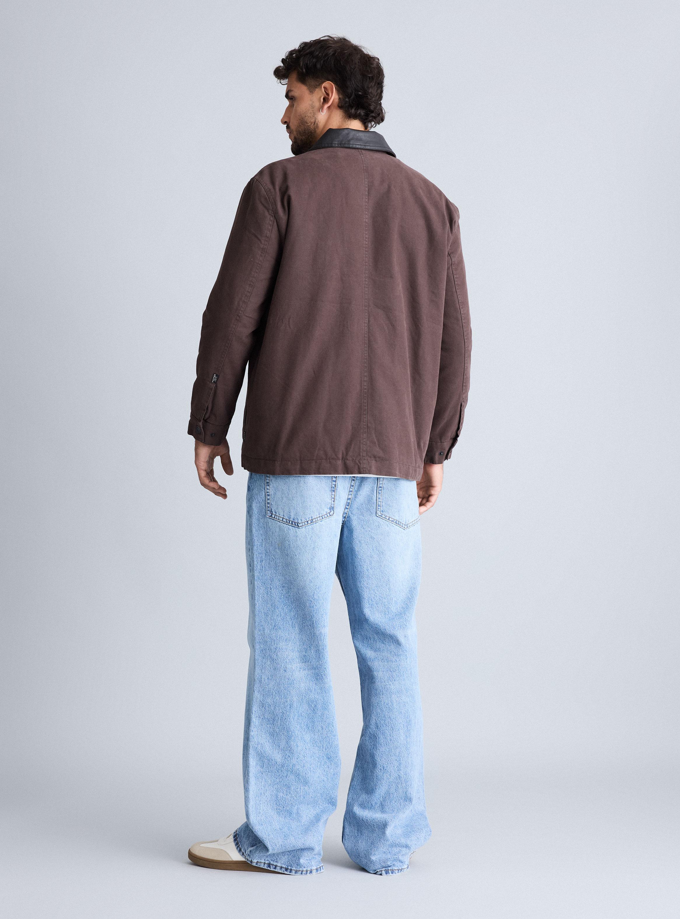 Chaqueta Canvas Cuello Contrastado-5