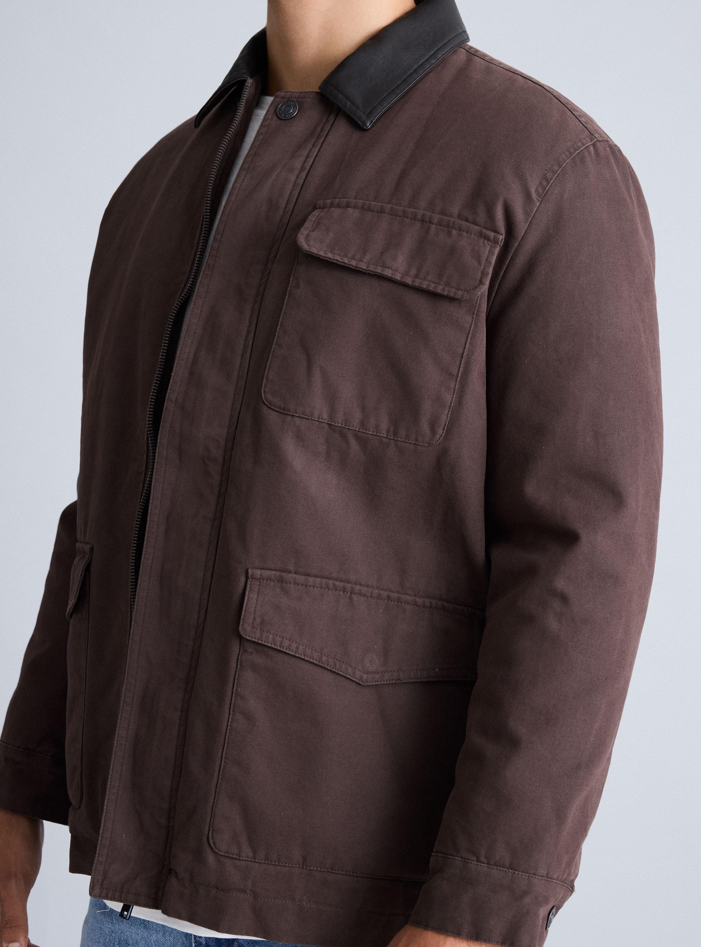 Chaqueta Canvas Cuello Contrastado-2