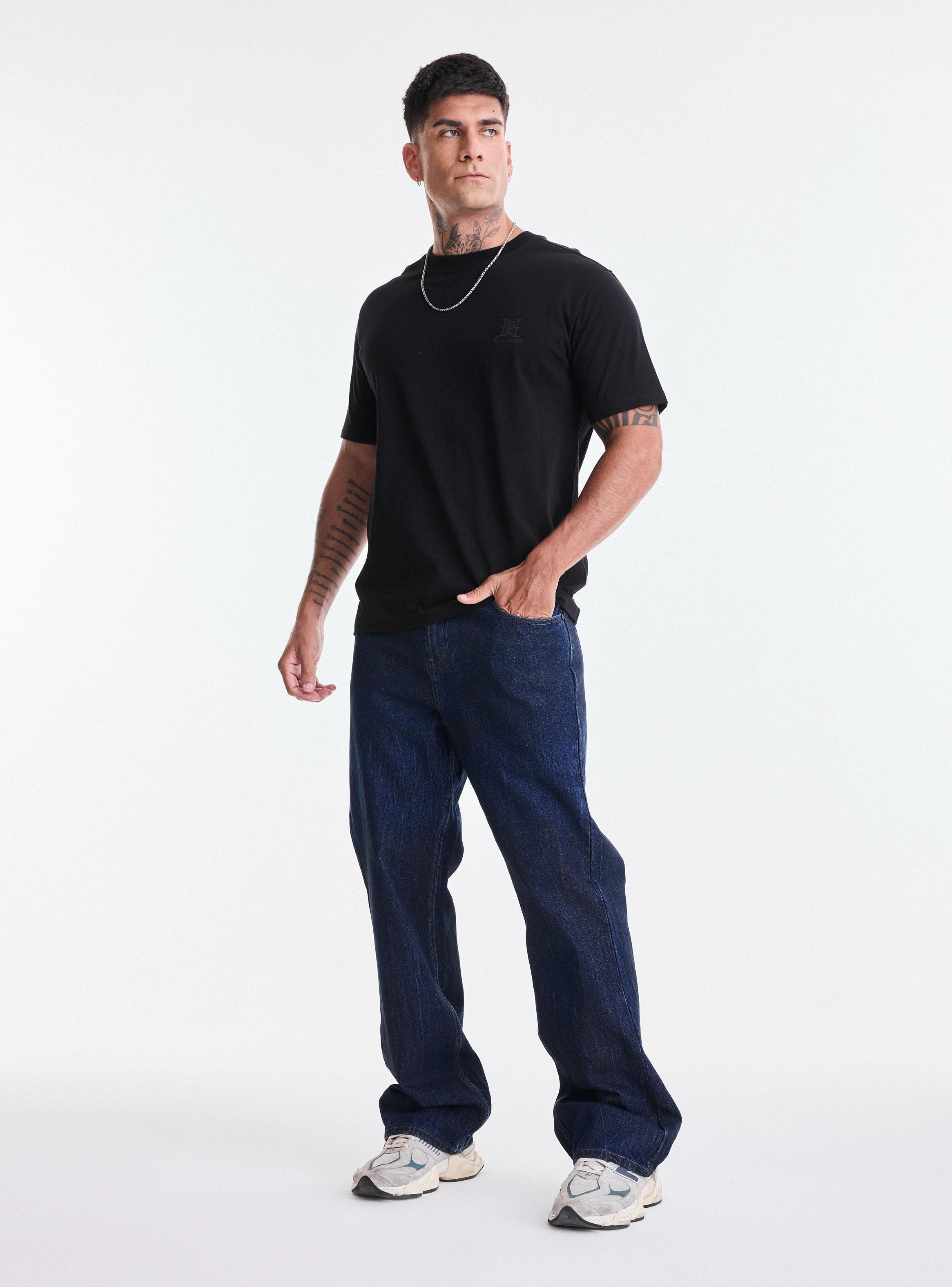 Jeans Relaxed Ed Hardy Manchado con Estampado Trasero-4