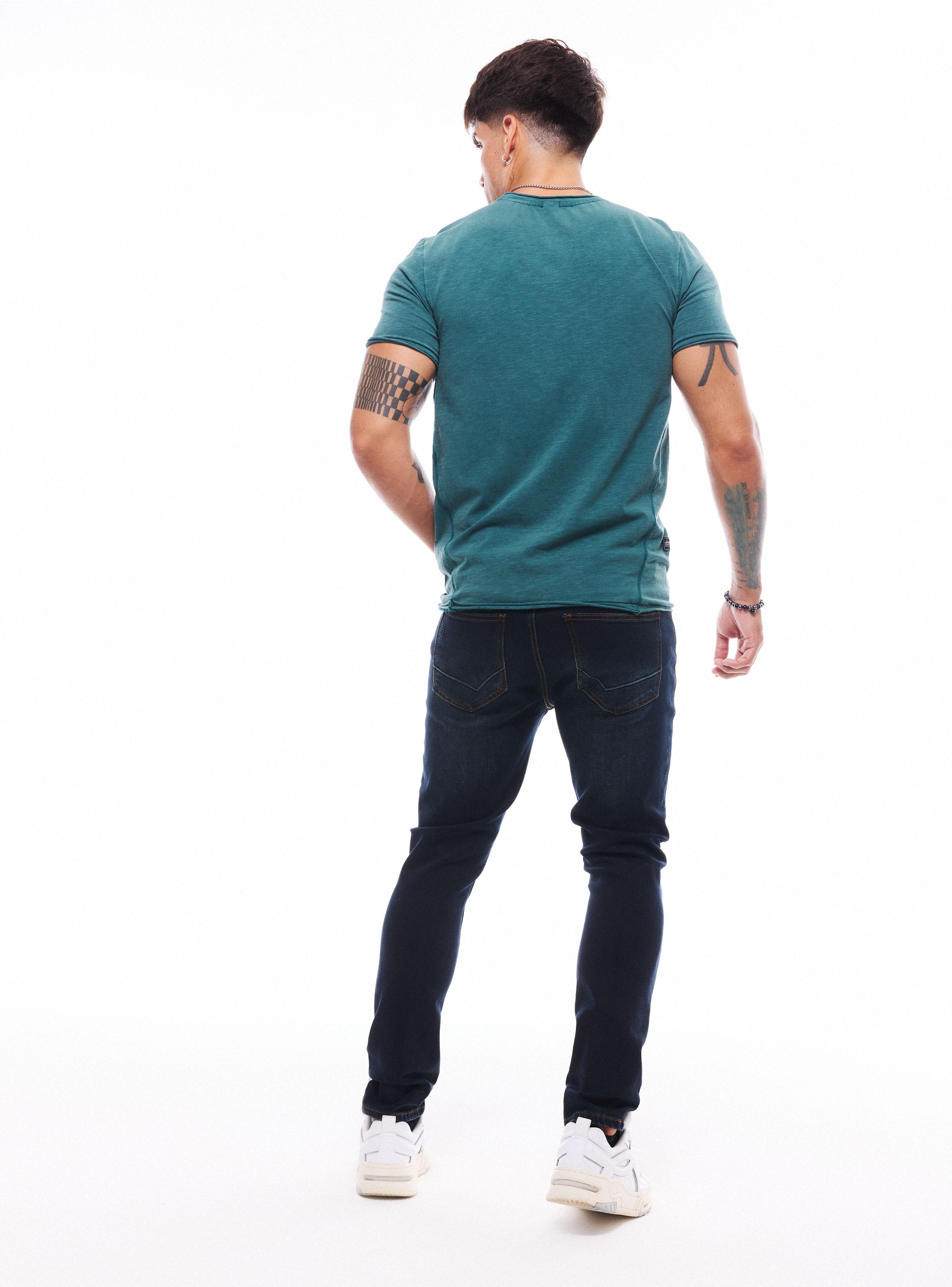 Jeans Skinny Azul Oscuro-5