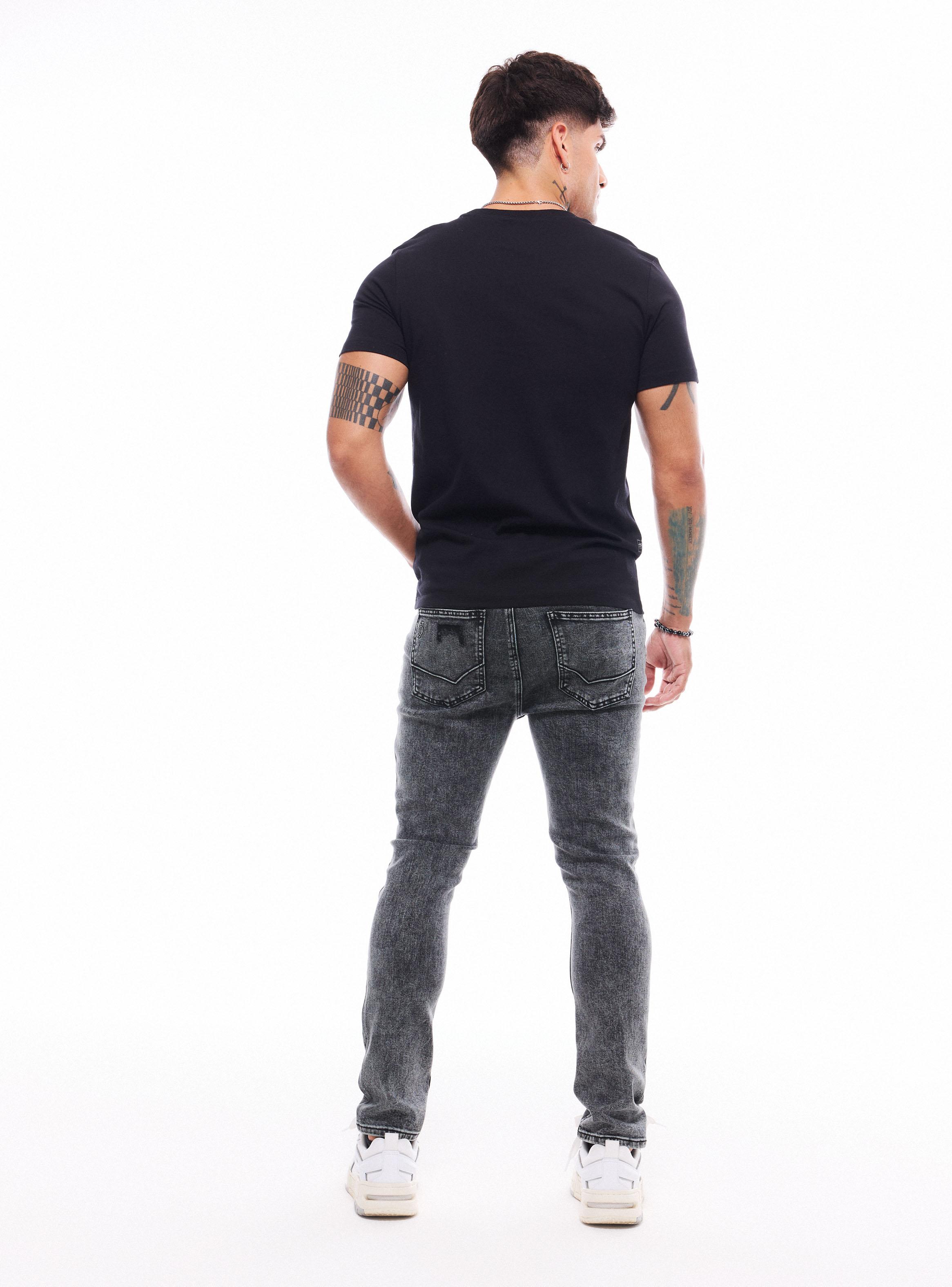 Jeans Tapered Lavado Snow-5