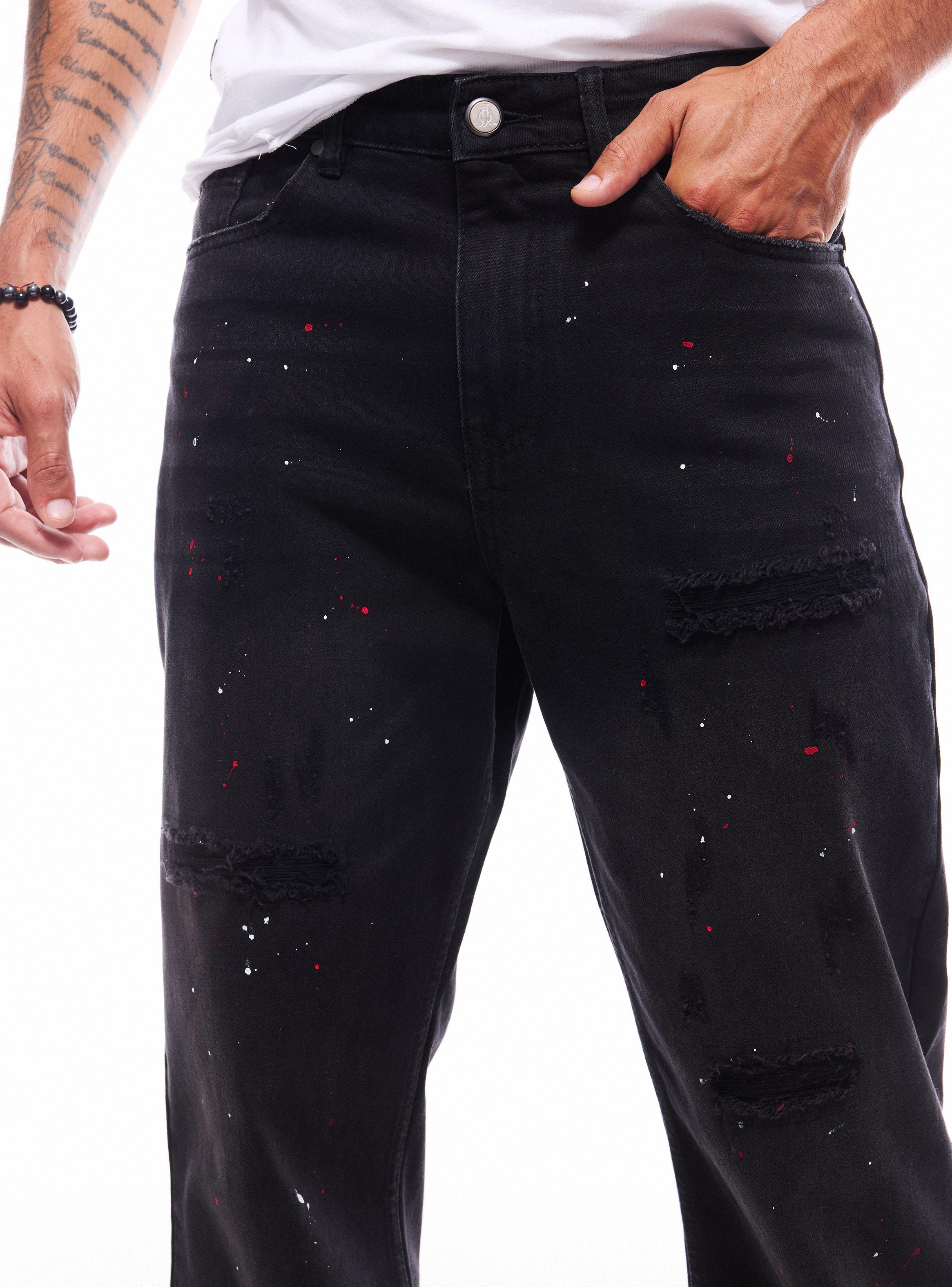 Jeans Relaxed Lavado Manchas-2