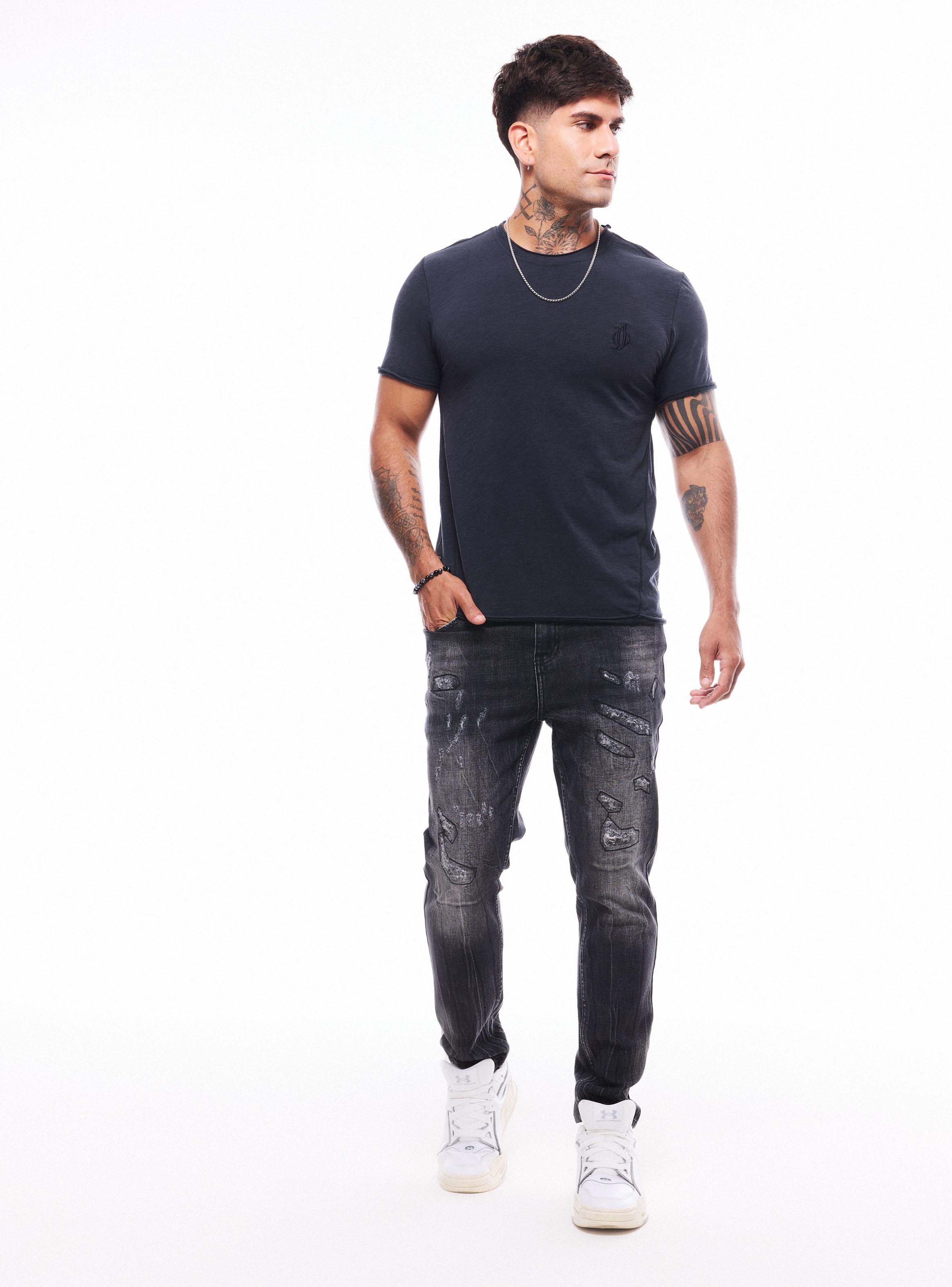 Jeans Skinny Lavado Contrastado-4