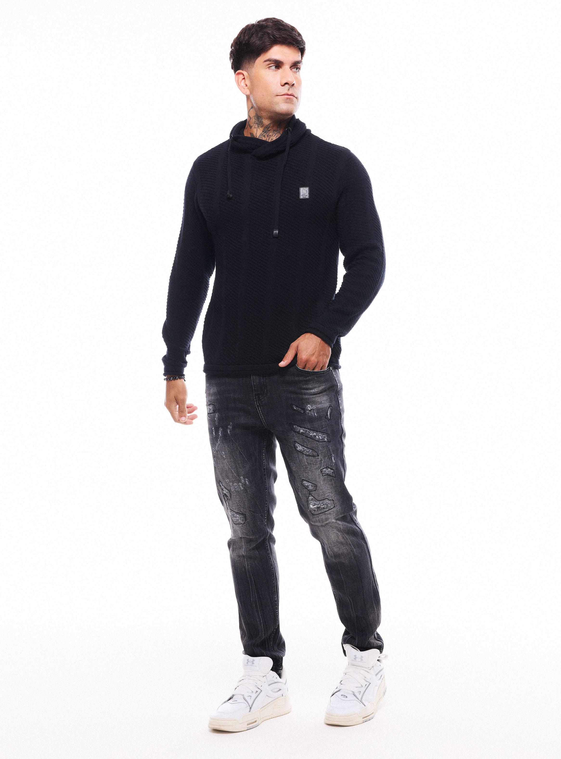 Sweater Cuello Alto Cruzado-4