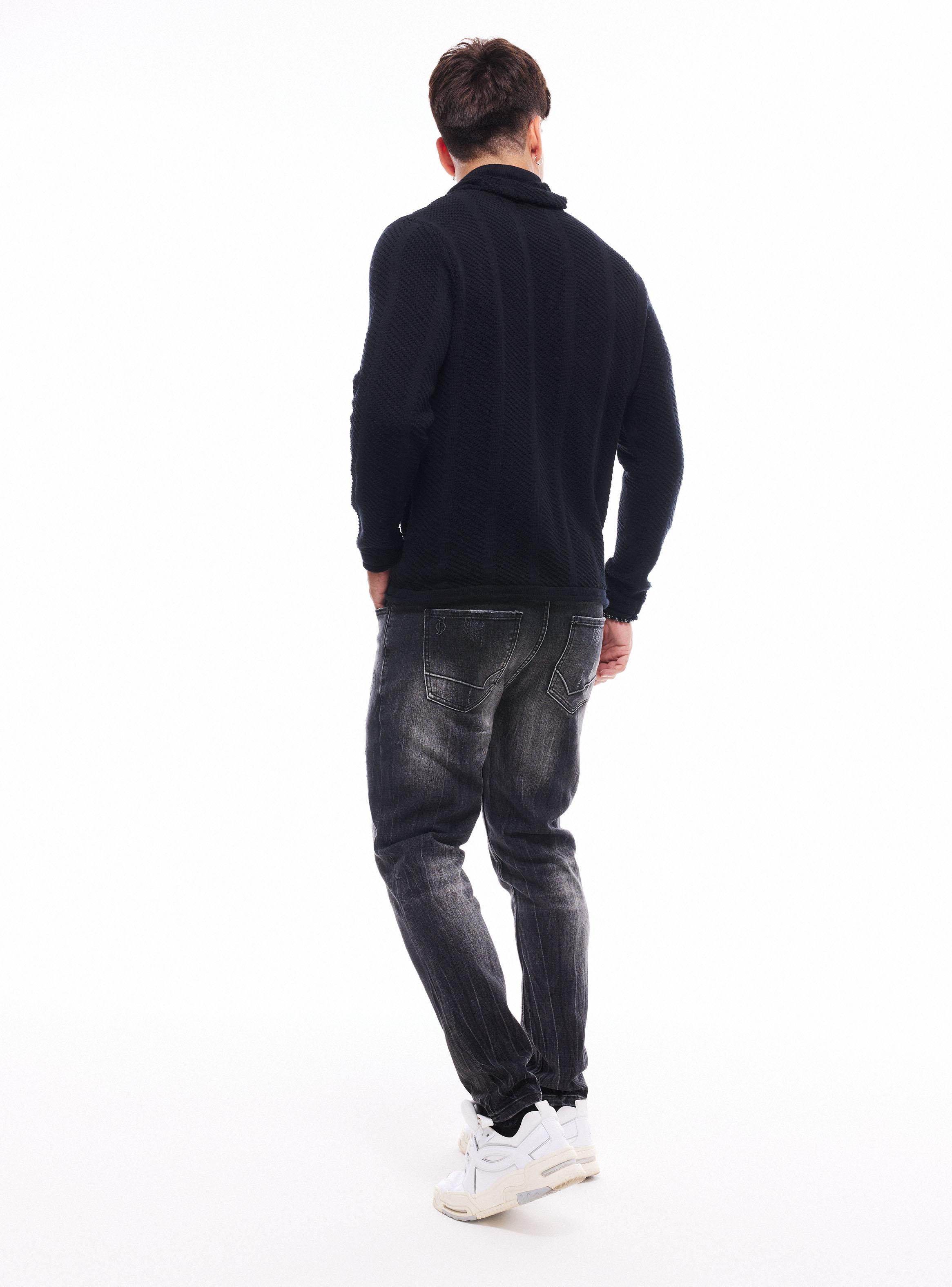 Sweater Cuello Alto Cruzado-5