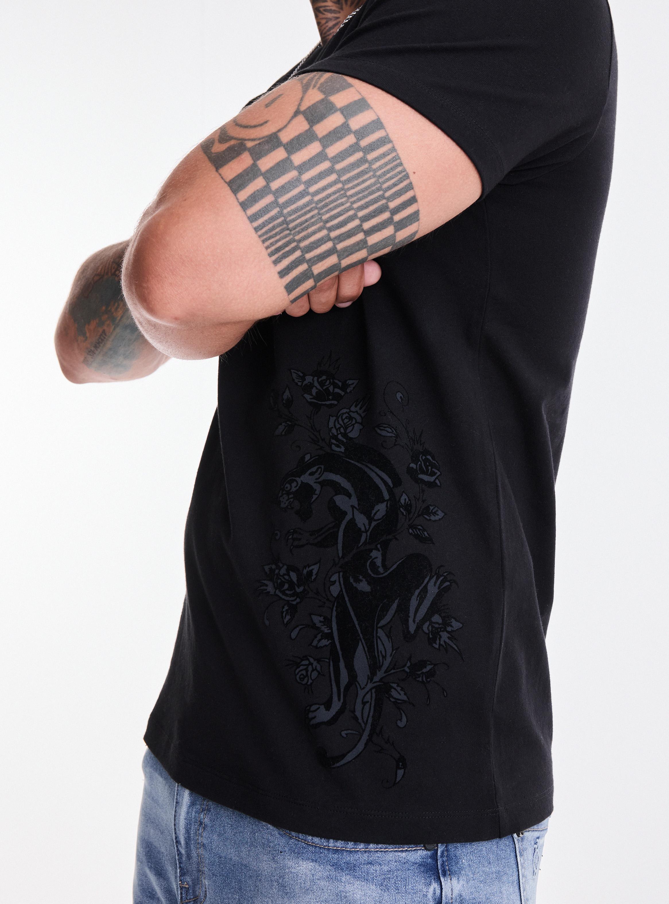 Polera Ed Hardy Estampoados Localizado con Terciopelo-3