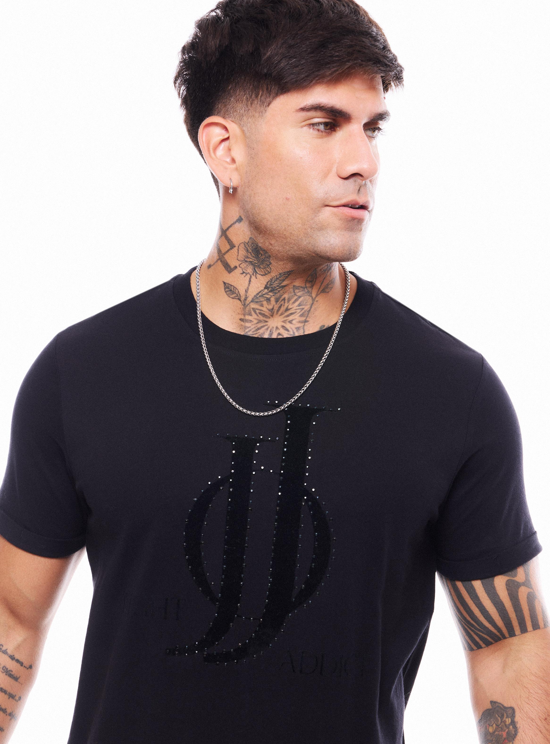 Polera Estampado con Tachas y Flock-2