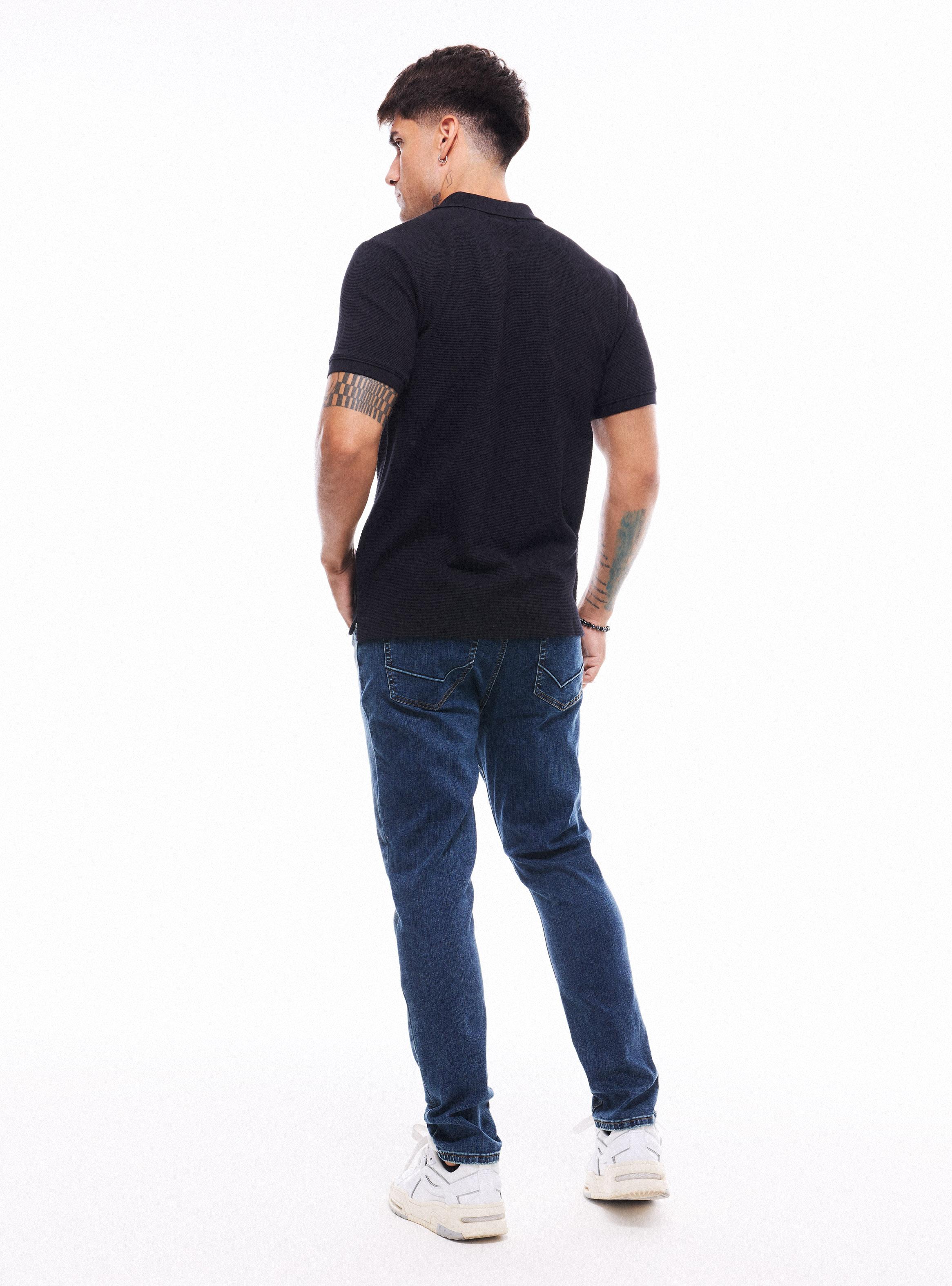 Polera Cuello Polo Texturada-5