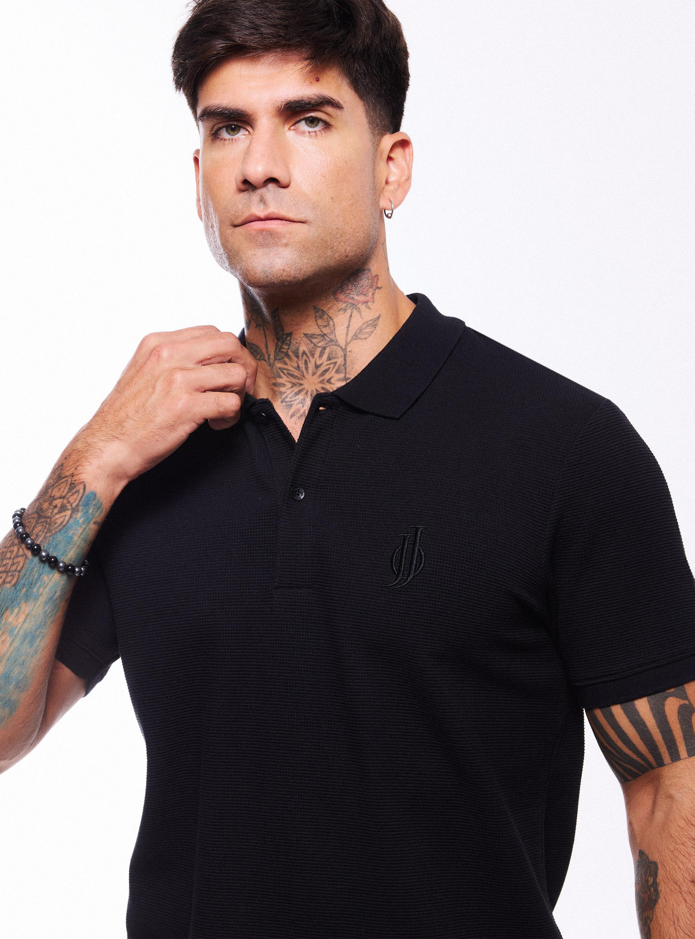 Polera Cuello Polo Texturada-2