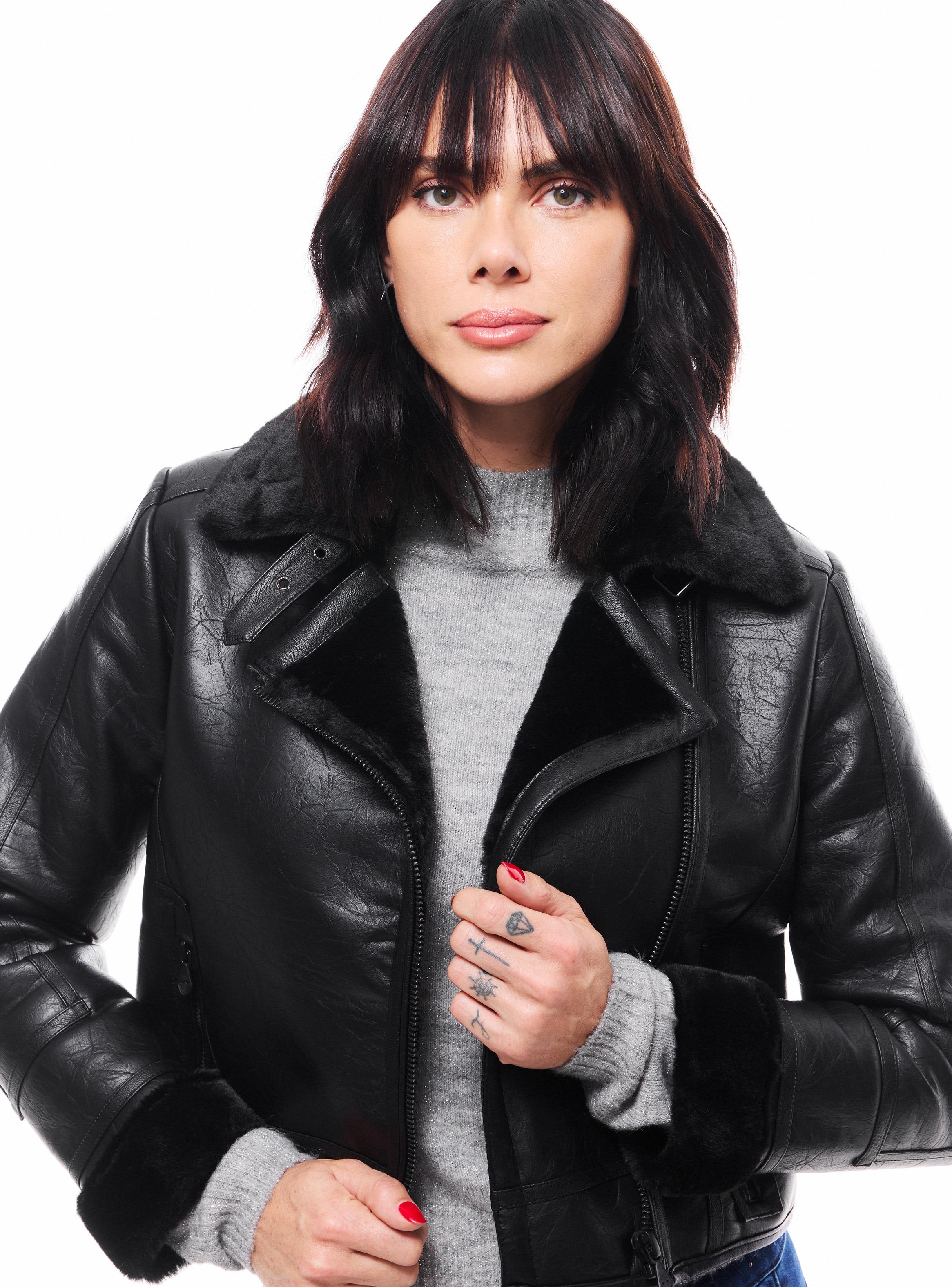 Chaqueta Aviadora con Piel Interior-2