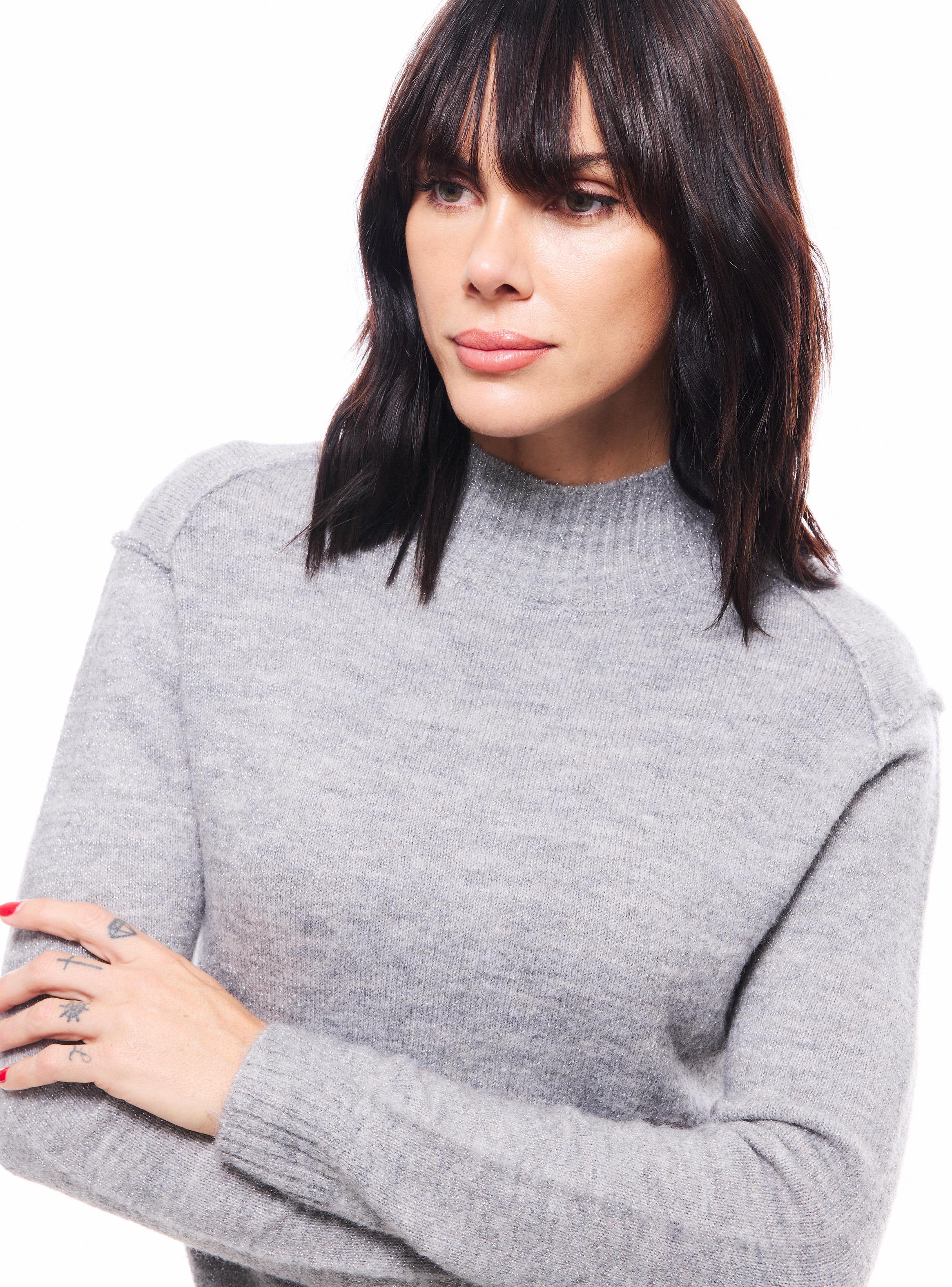 Sweater Lurex con Cortes en Hombros-2