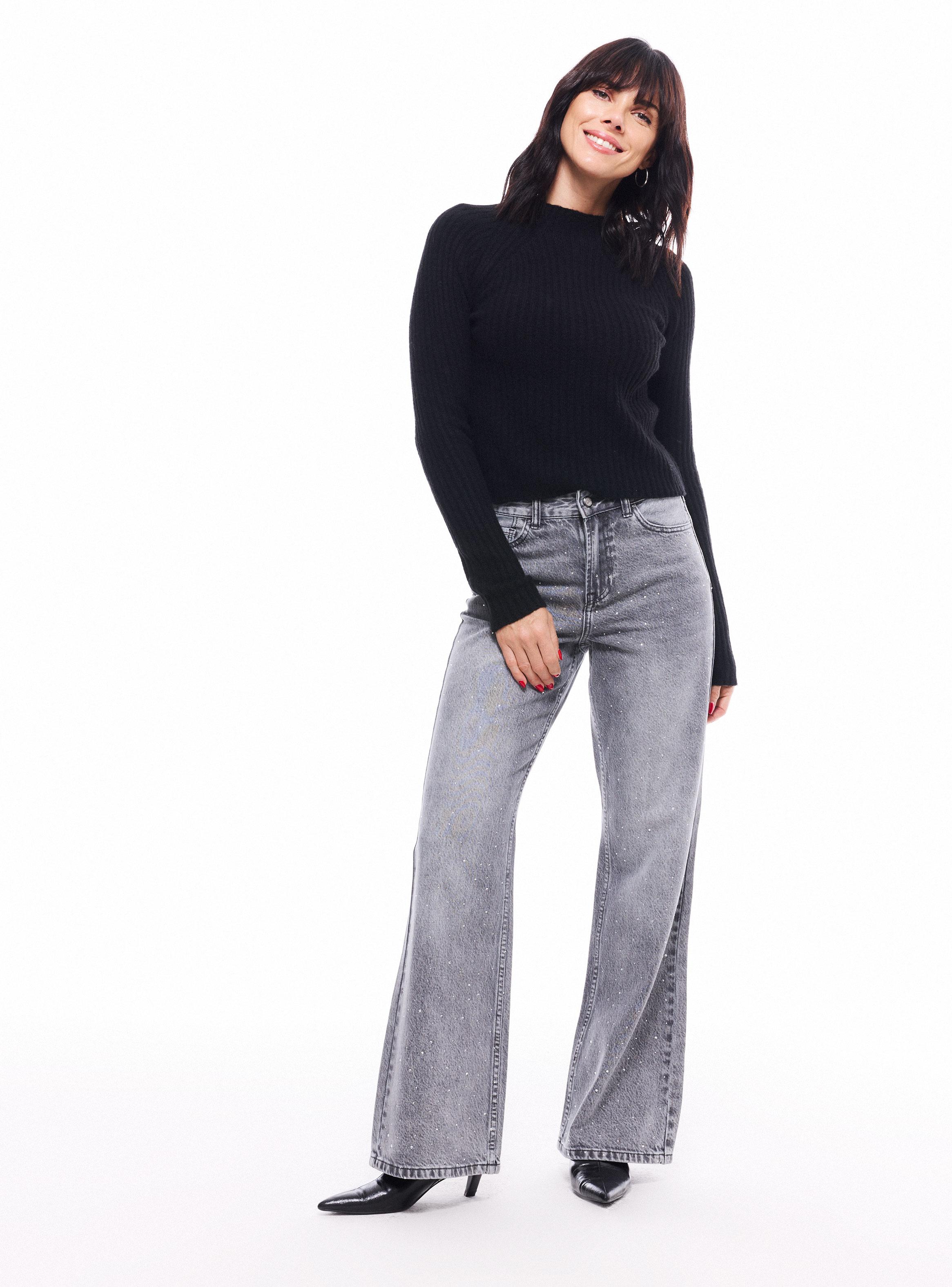 Sweater Rib Especia Cuello Alto-4