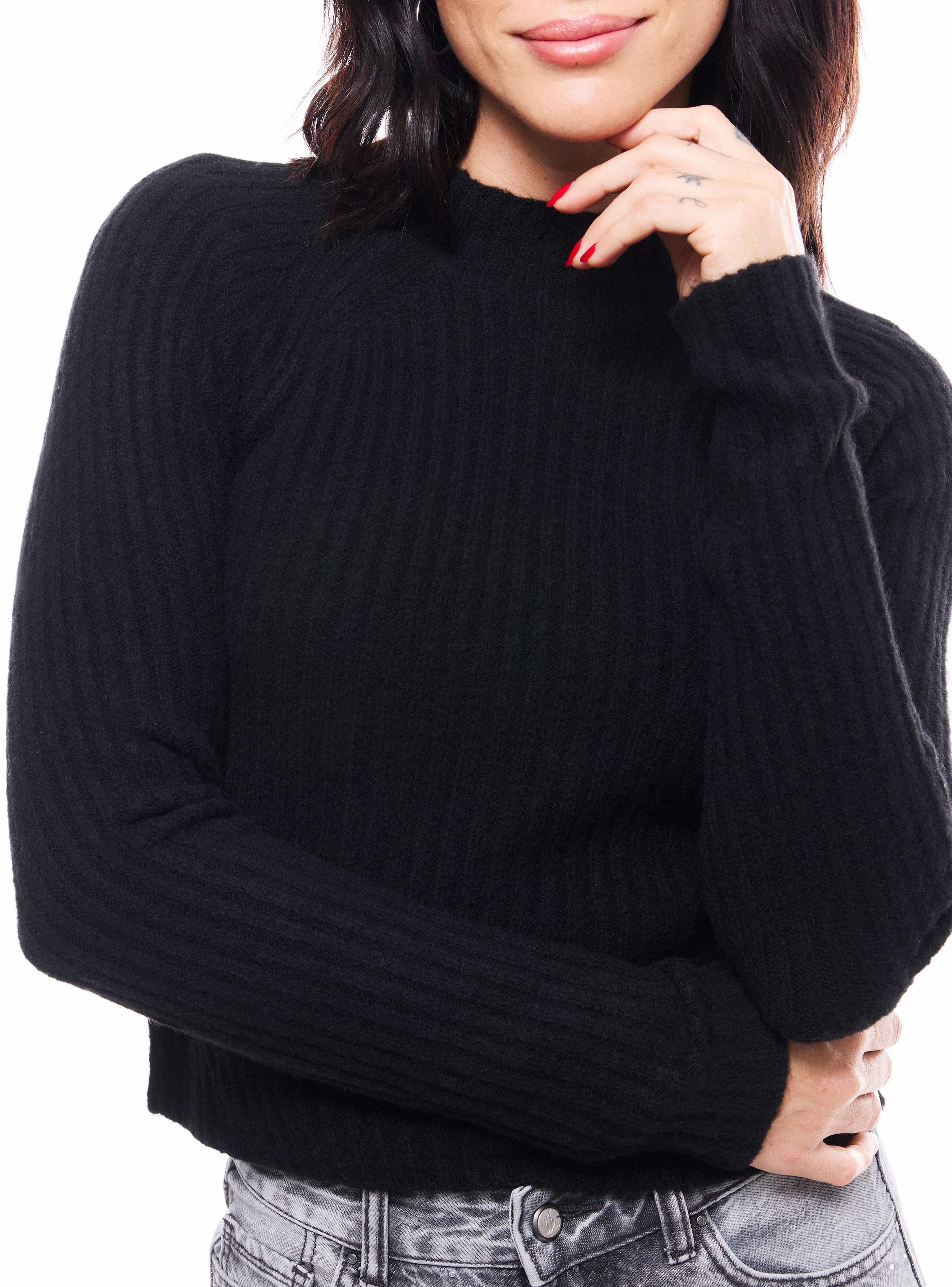 Sweater Rib Especia Cuello Alto-3