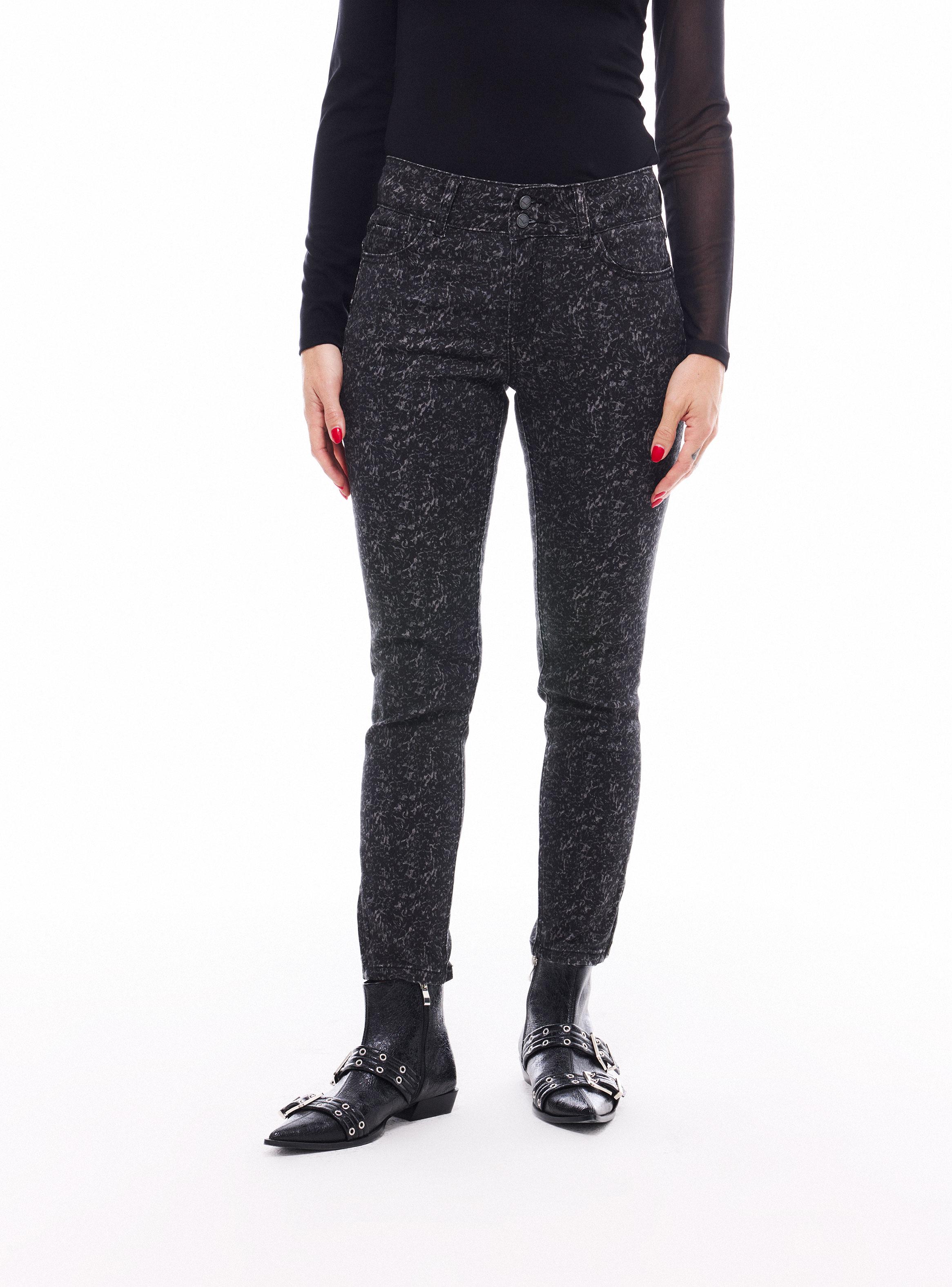 Jeans Flare Push Up Full Print-5