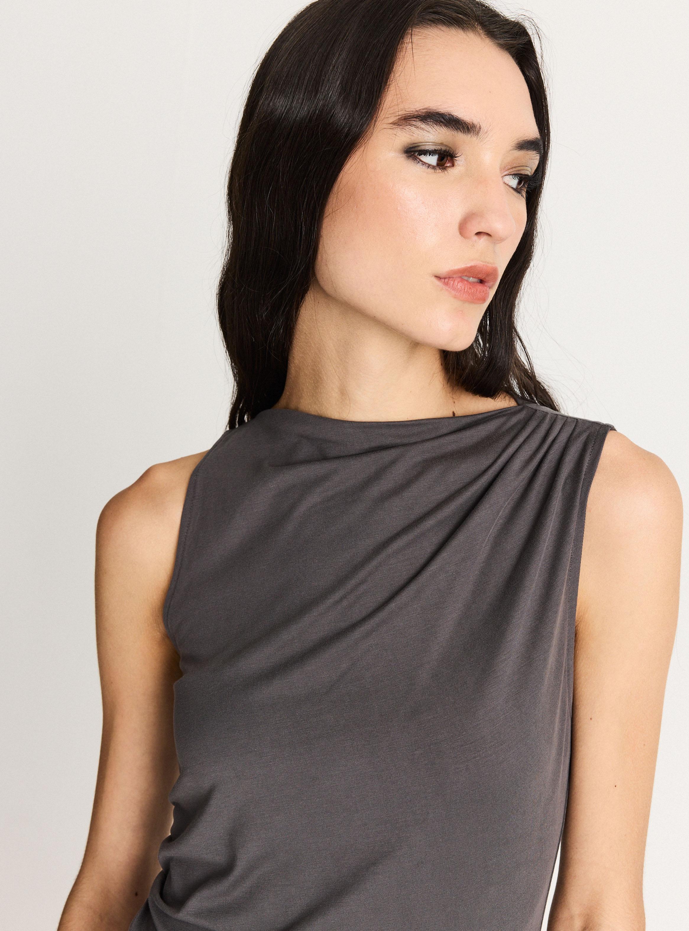 Polera Escote Drapeado-2