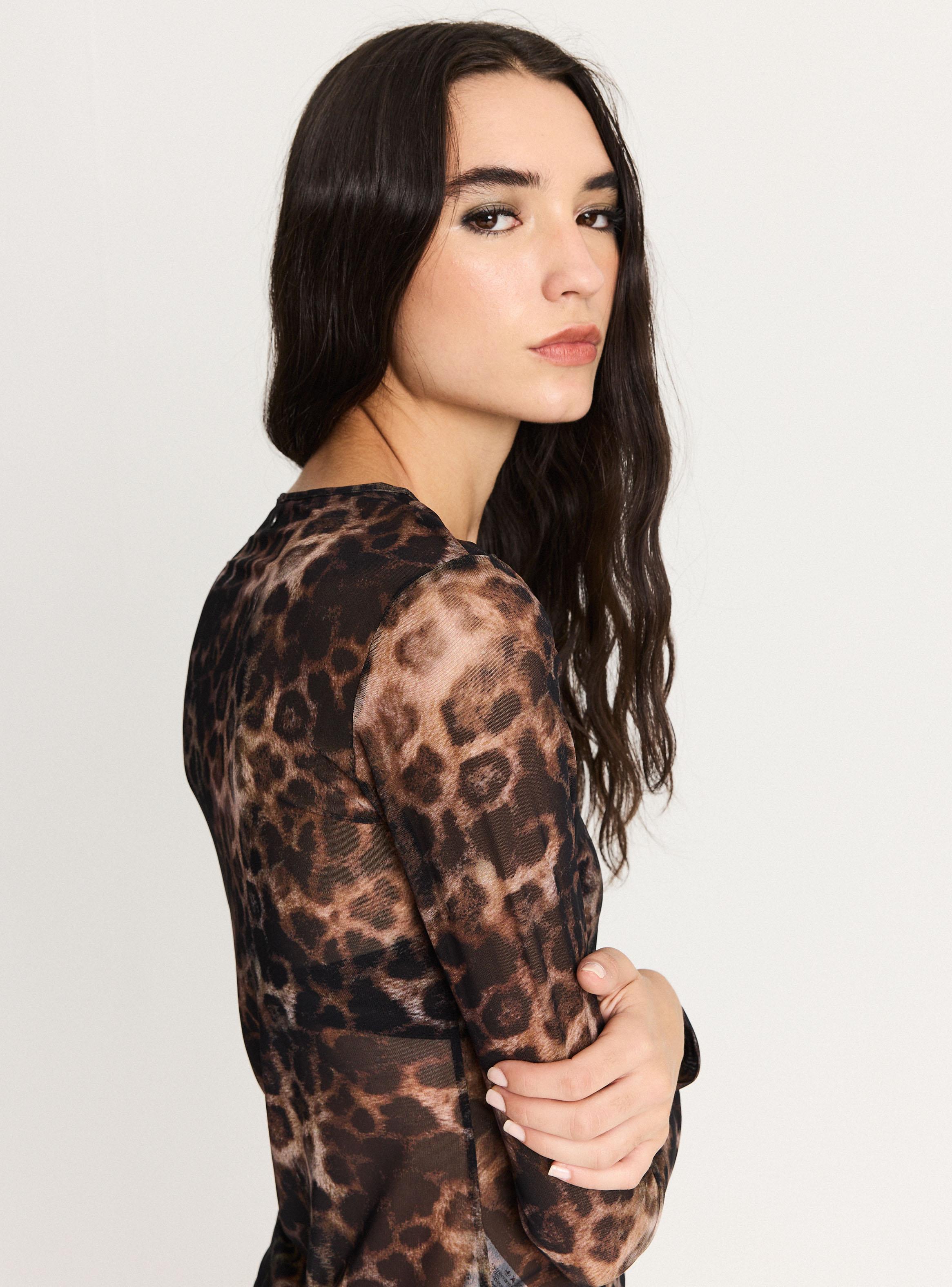 Polera Transparente Animal Print-3