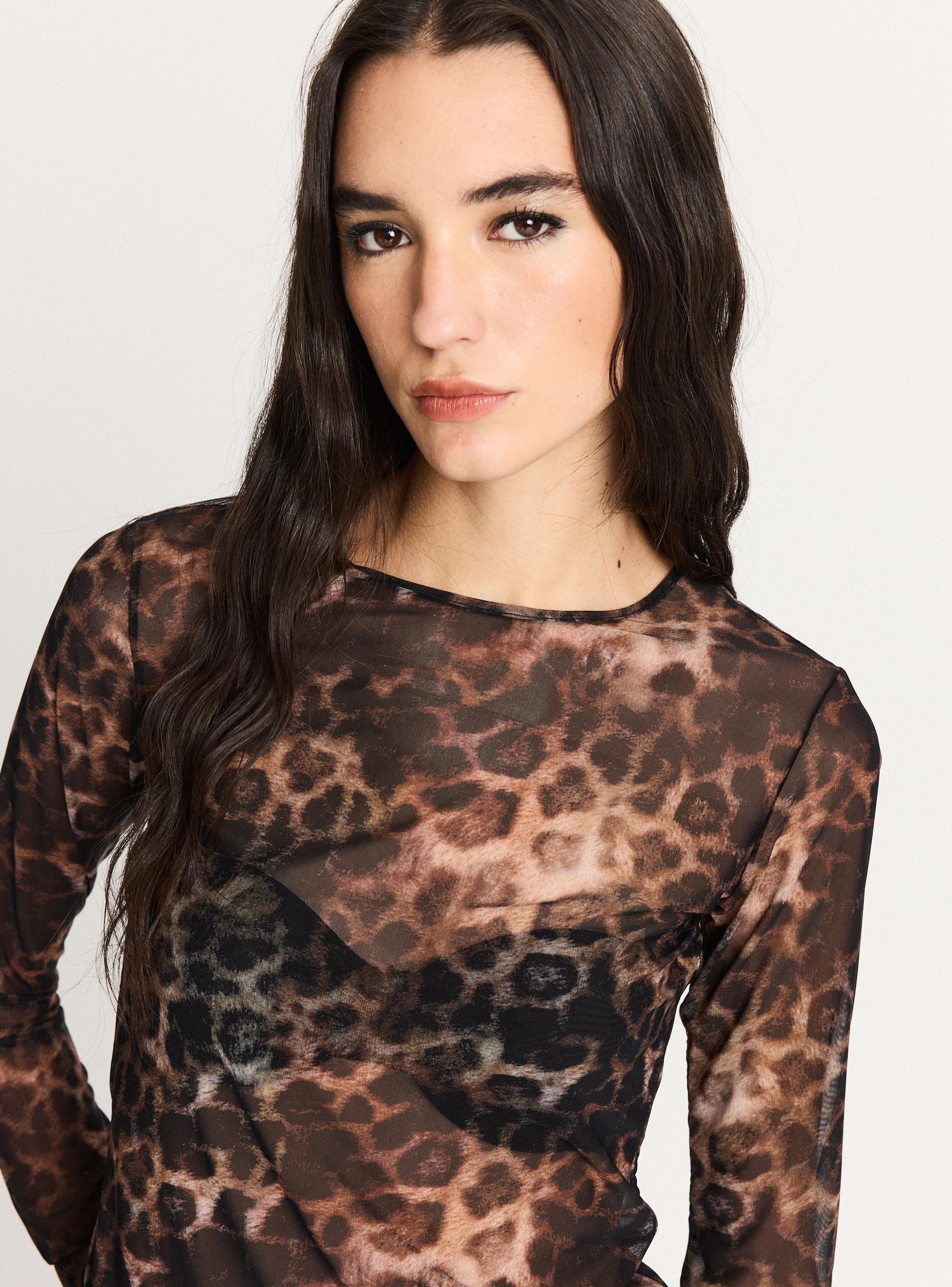 Polera Transparente Animal Print-2