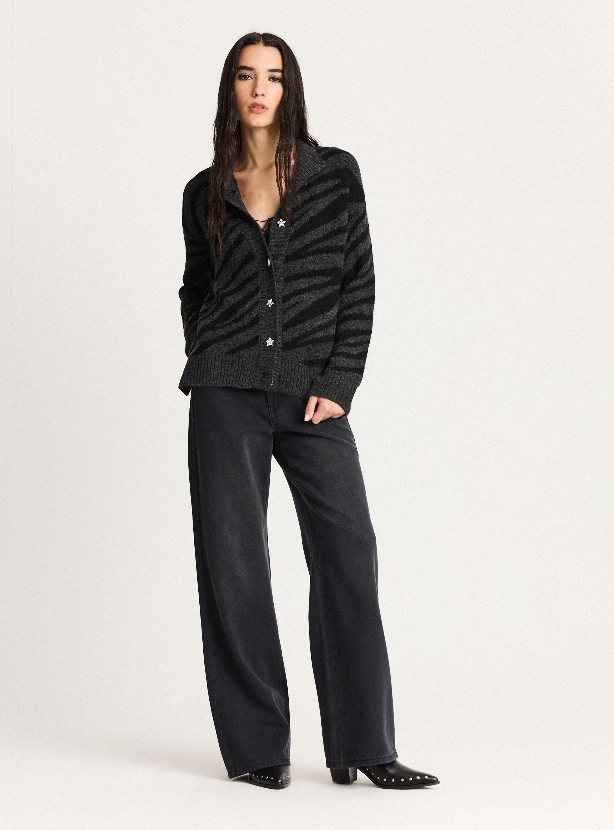 Chaleco Jaquard Animal Print-4