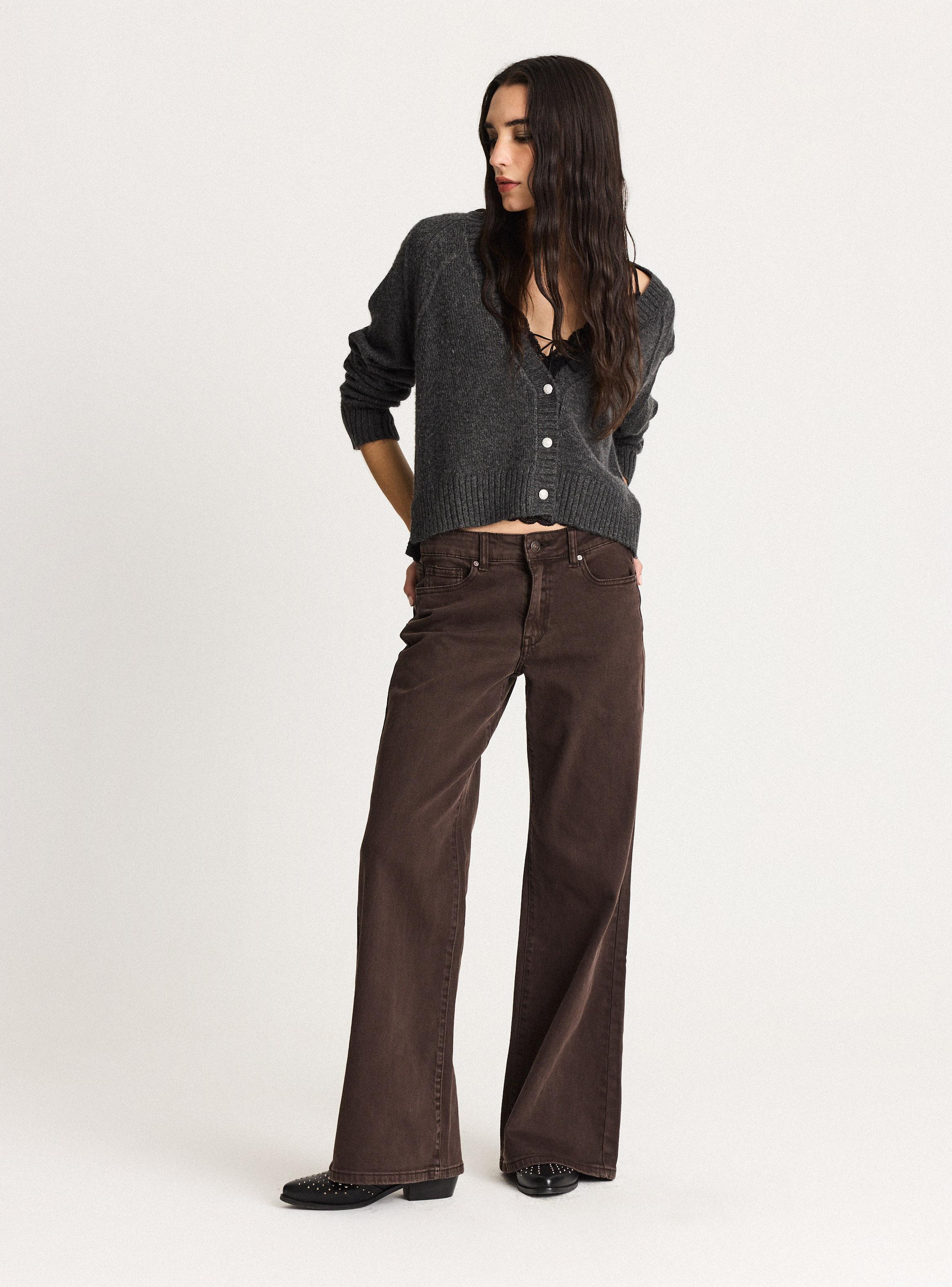 Jeans Wide Leg Café-4