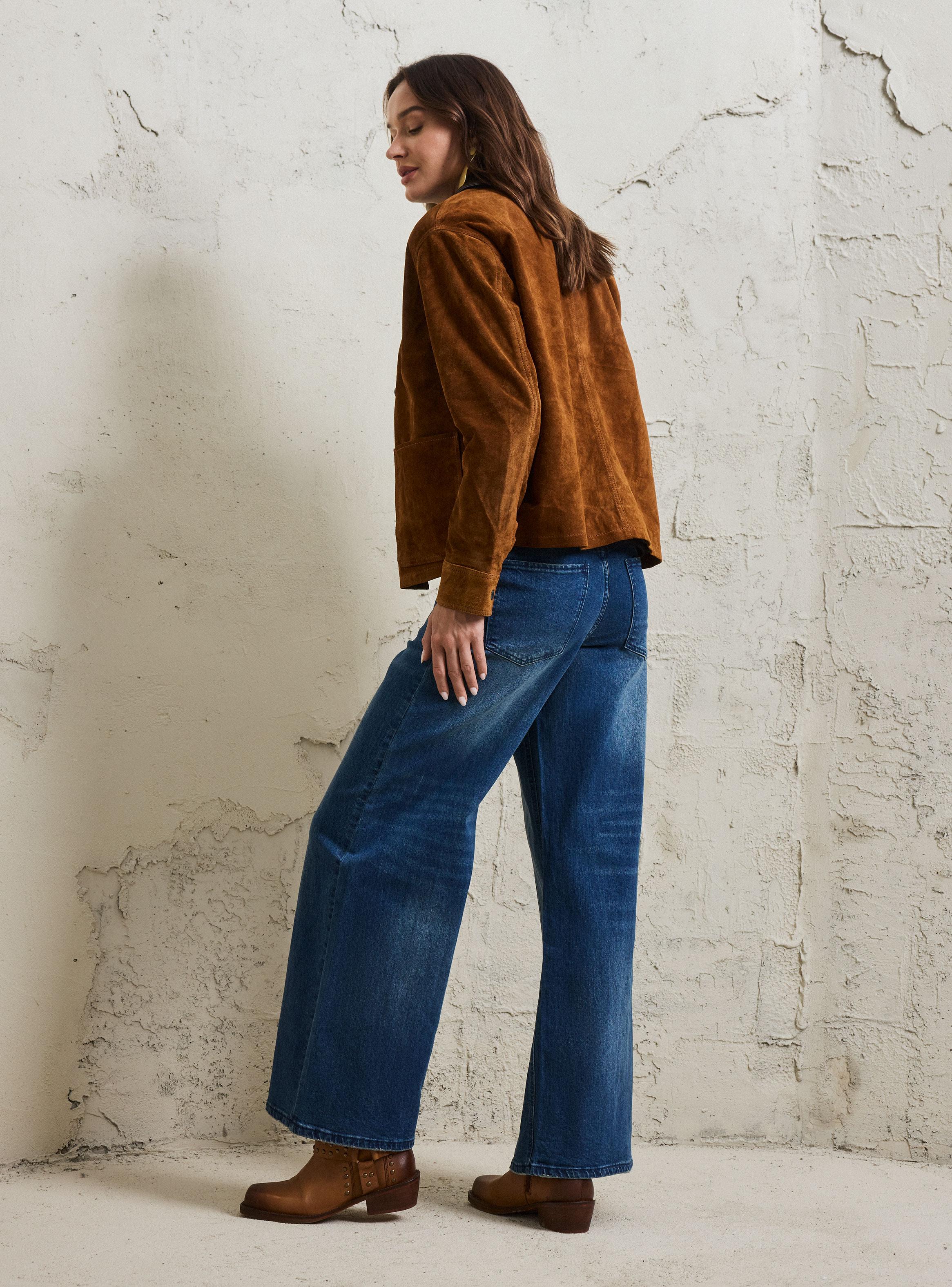 Pantalón Pespunte en la Mitad del Delantero-5