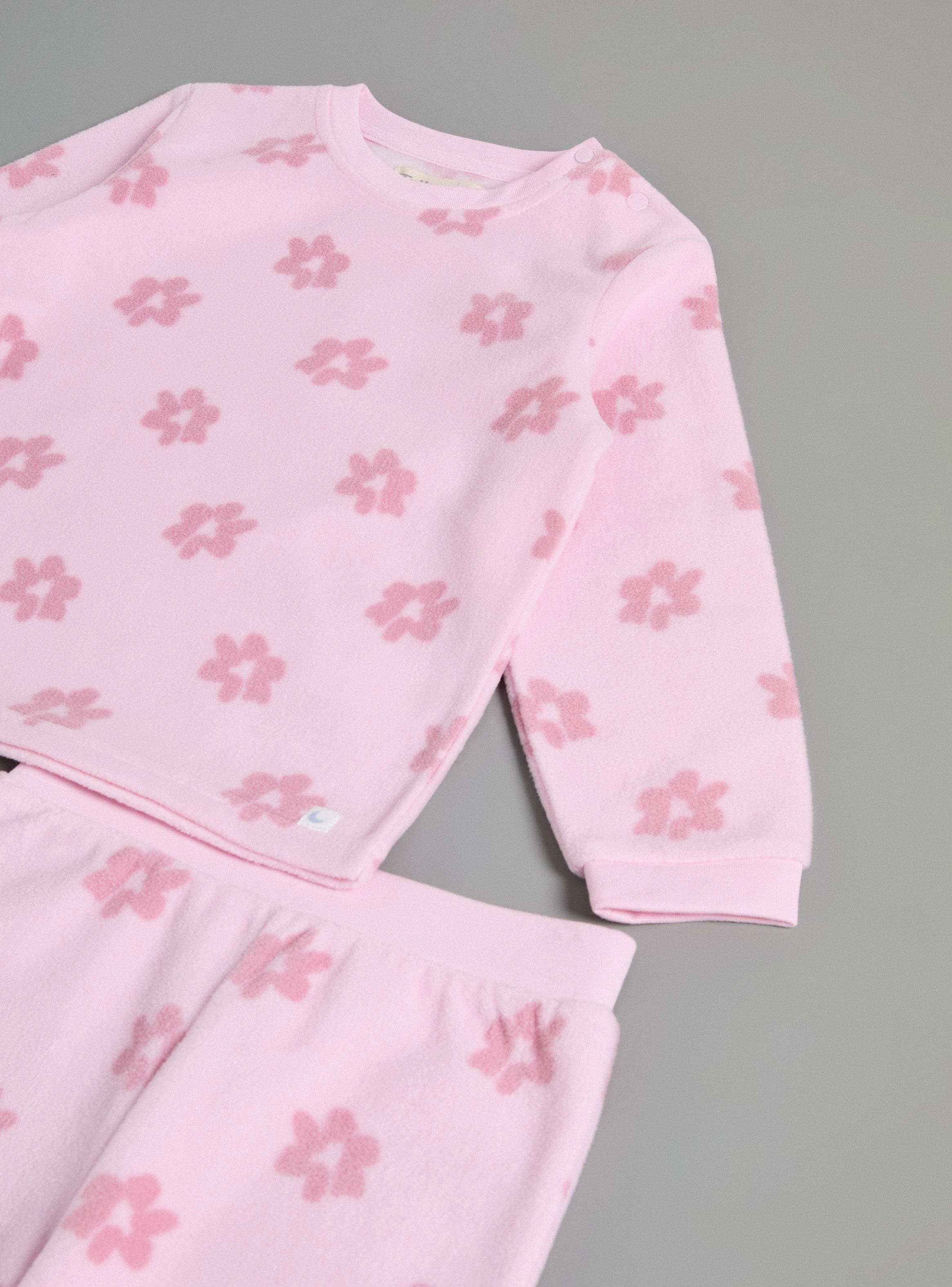 Pijama Estampado Clásico de Flores-3