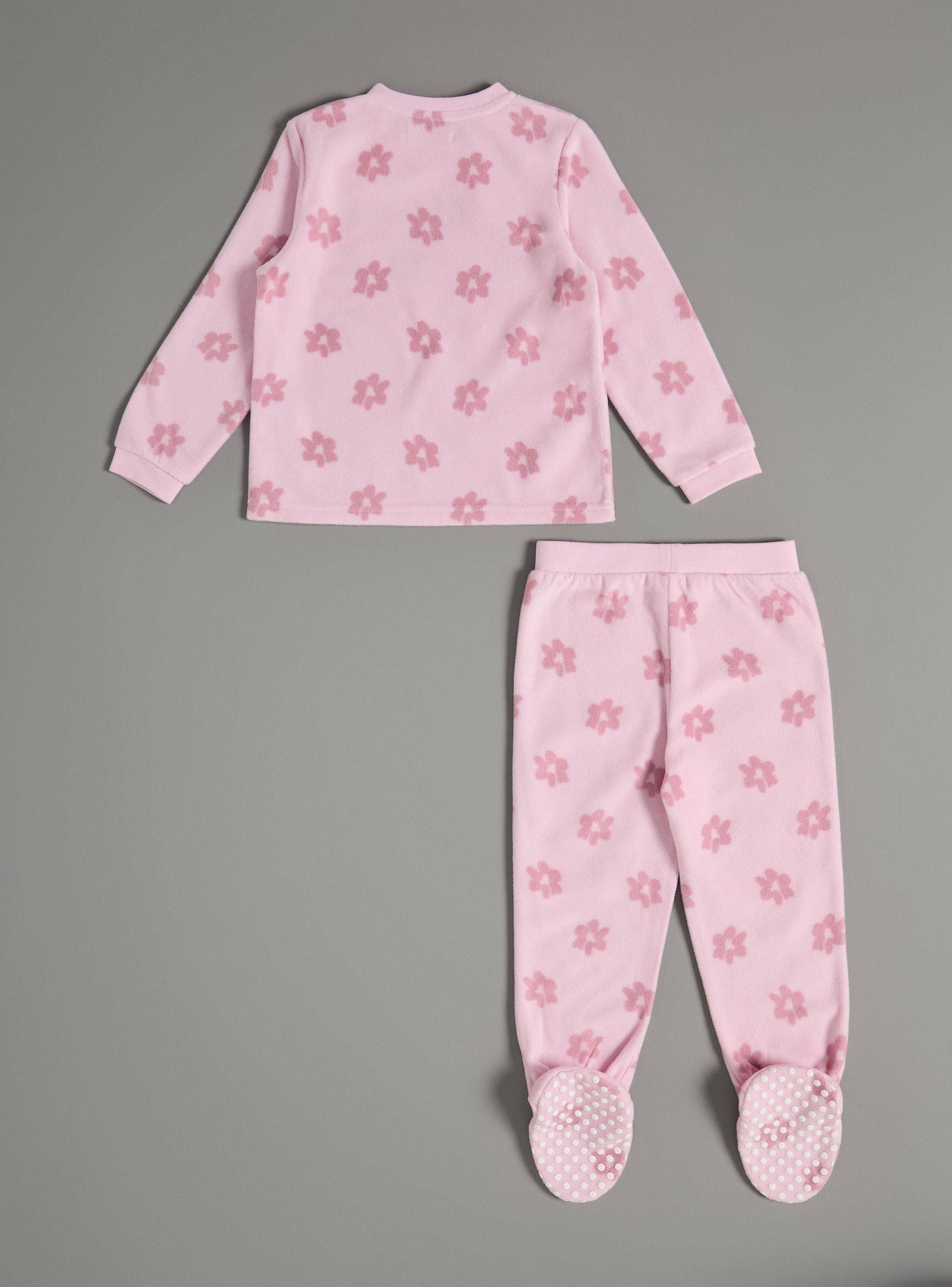 Pijama Estampado Clásico de Flores-2