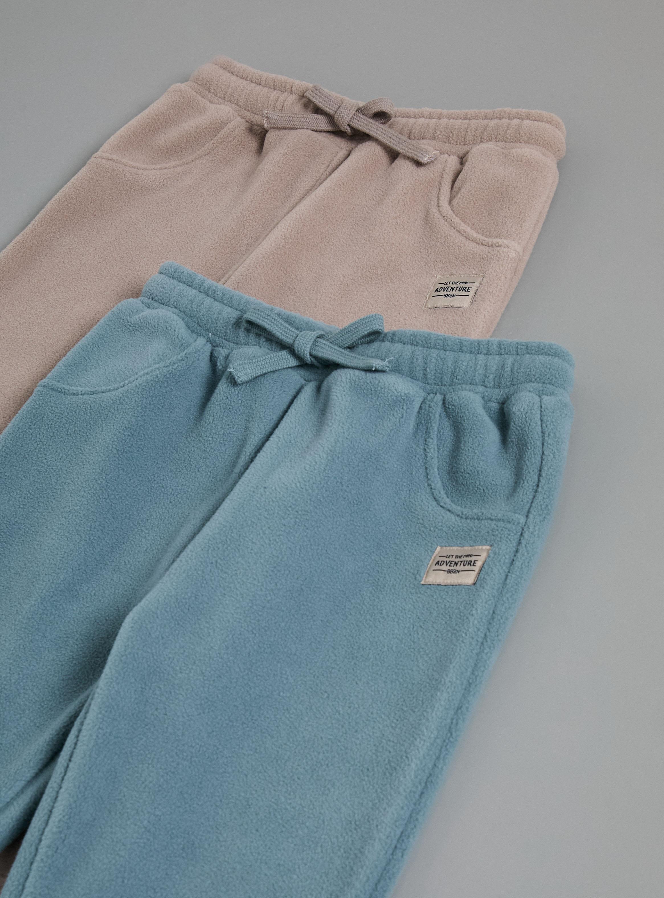 Pantalón Bipack Polar Colores Sólidos-3