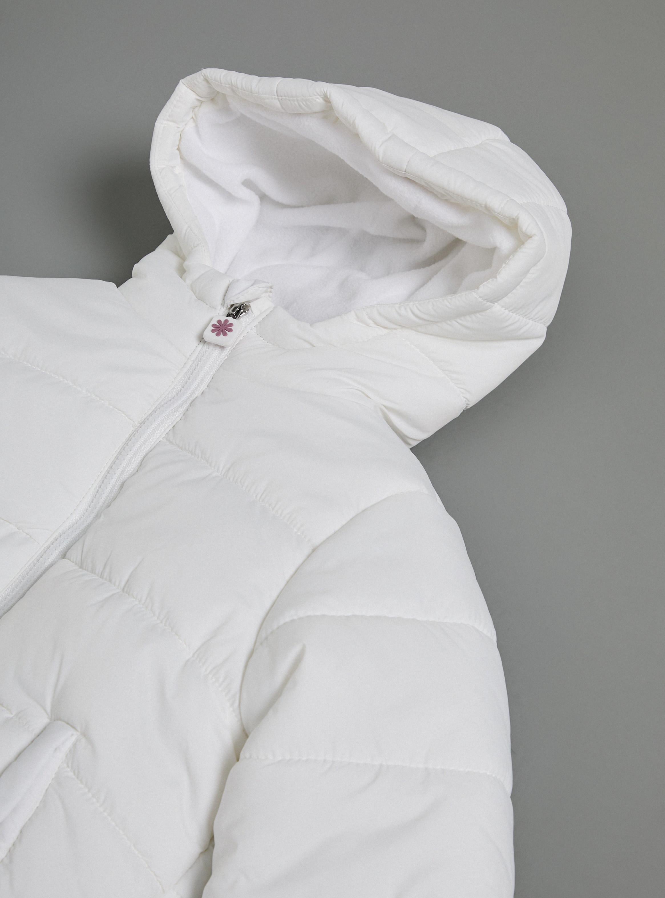 Parka Ancha Color Liso Niña-3