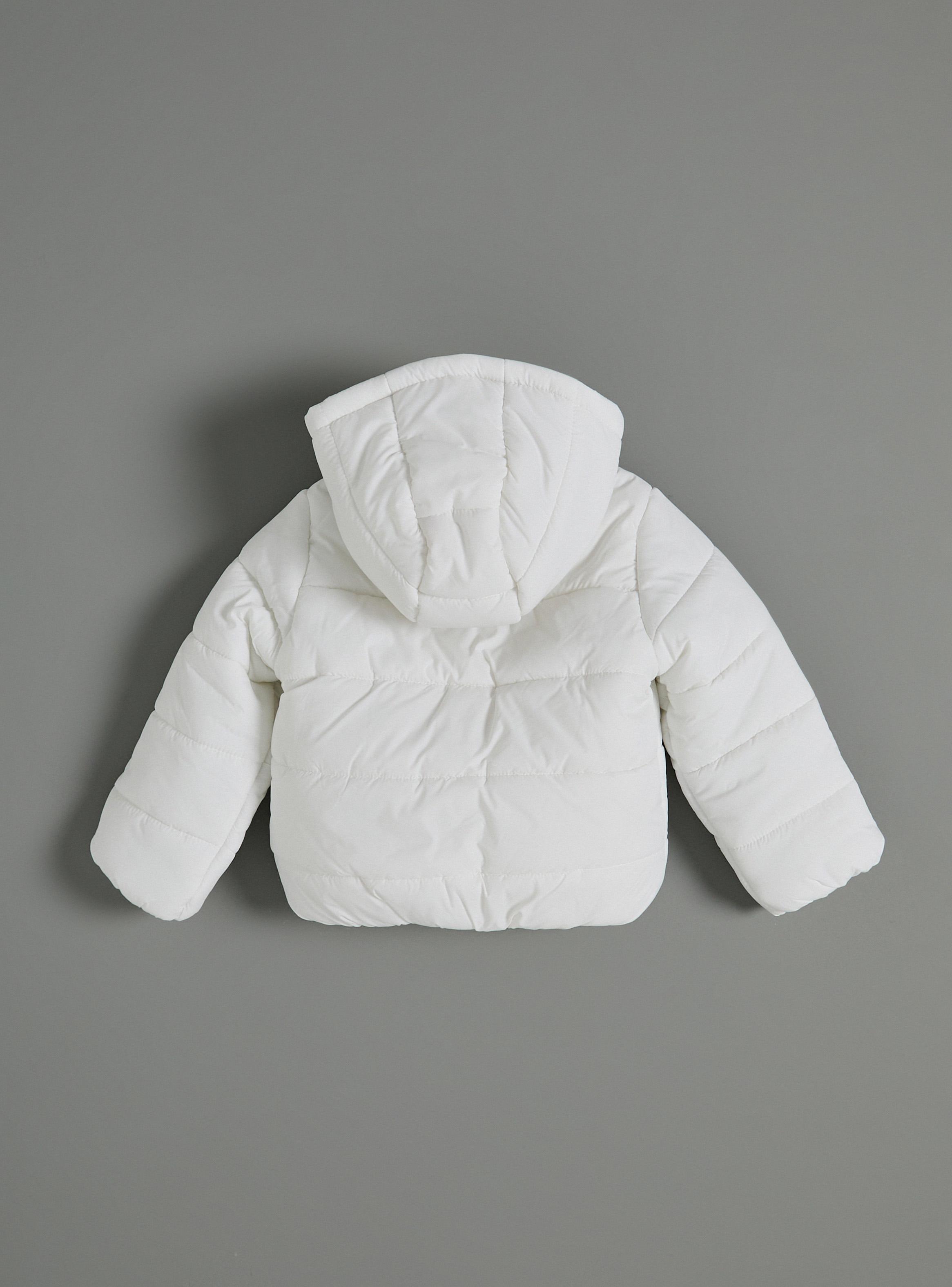 Parka Ancha Color Liso Niña-2