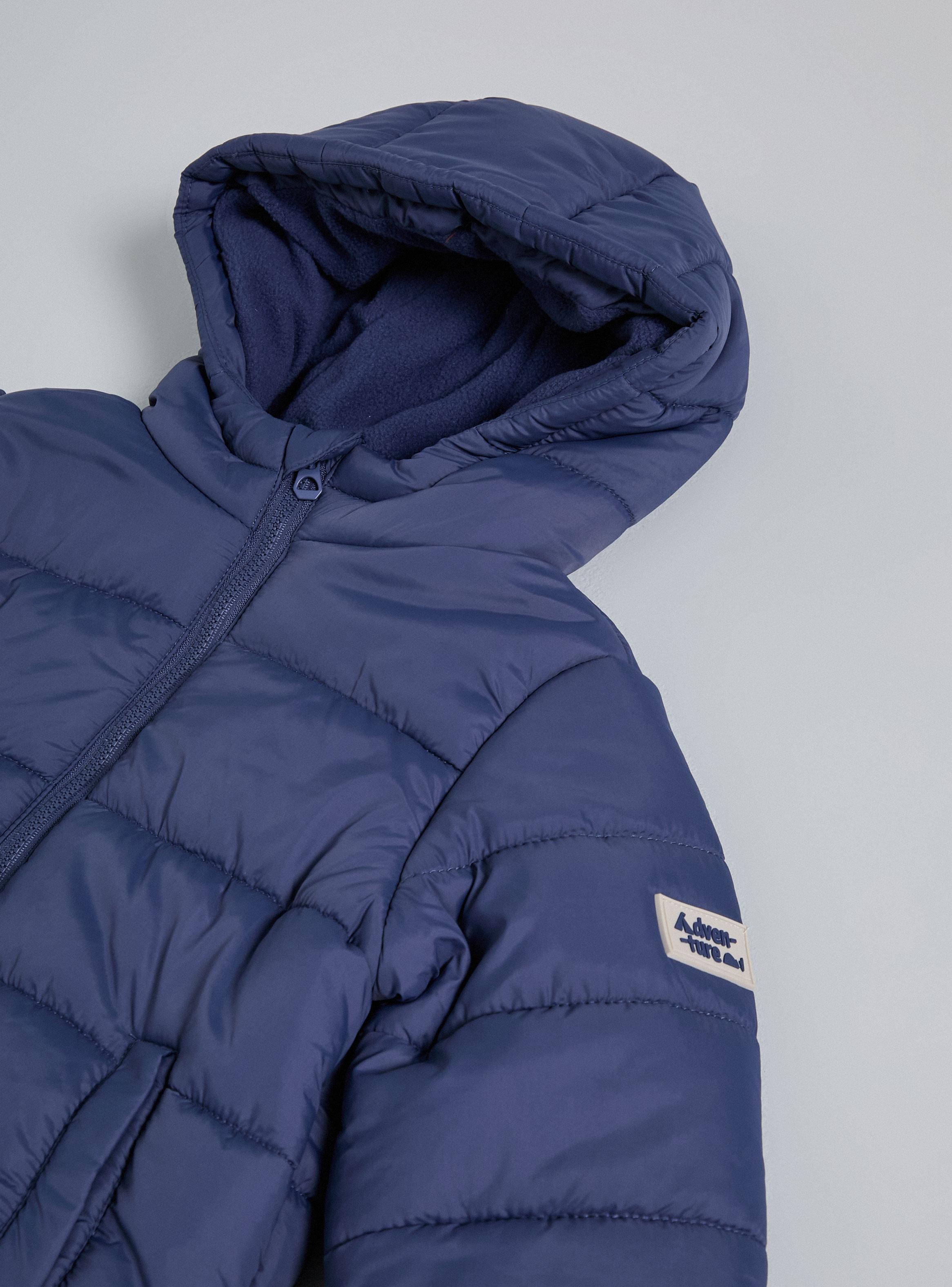 Parka Color Sólido Niño-3