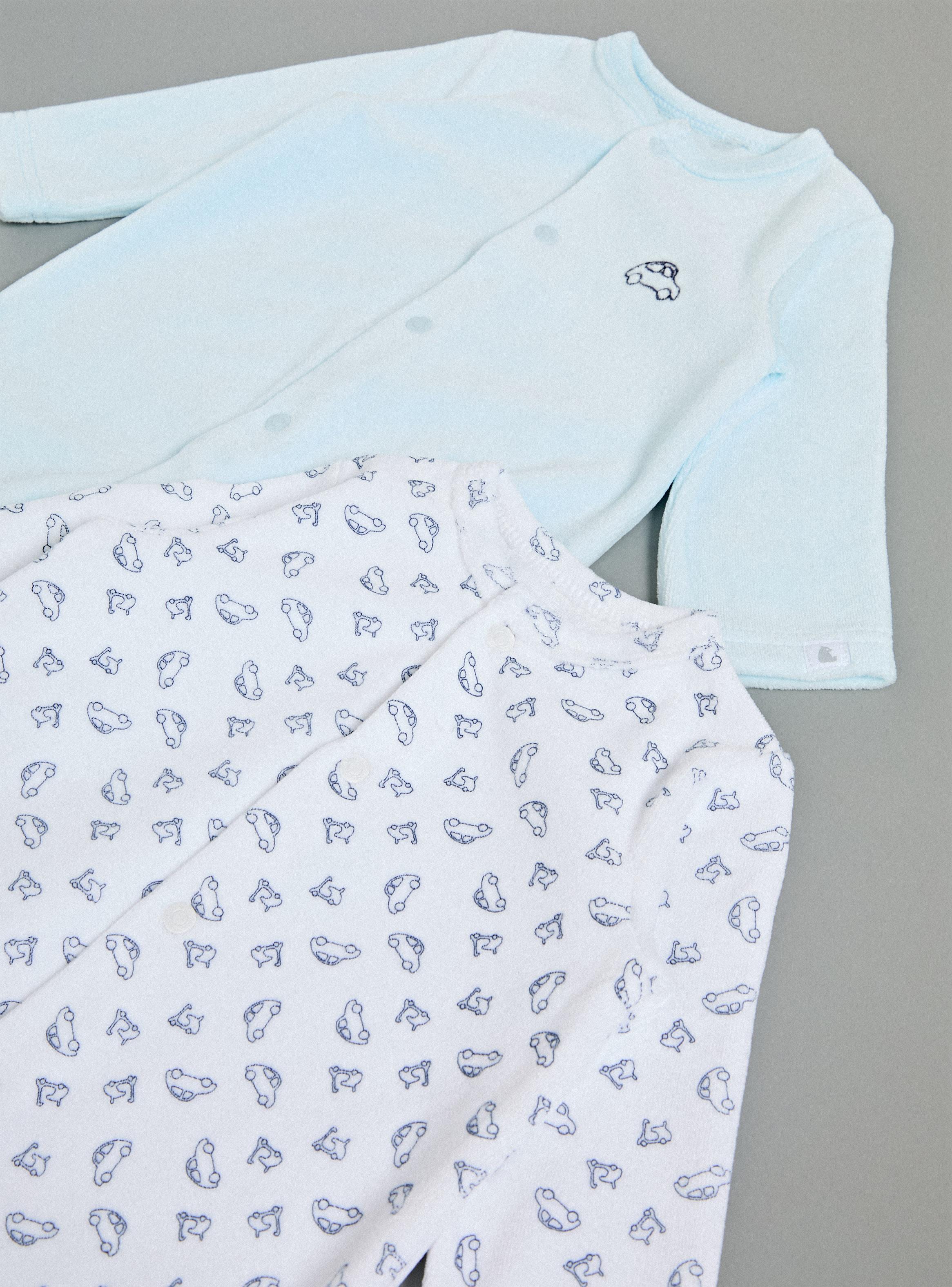 Enterito Estampado Autitos y Color Sólido-3