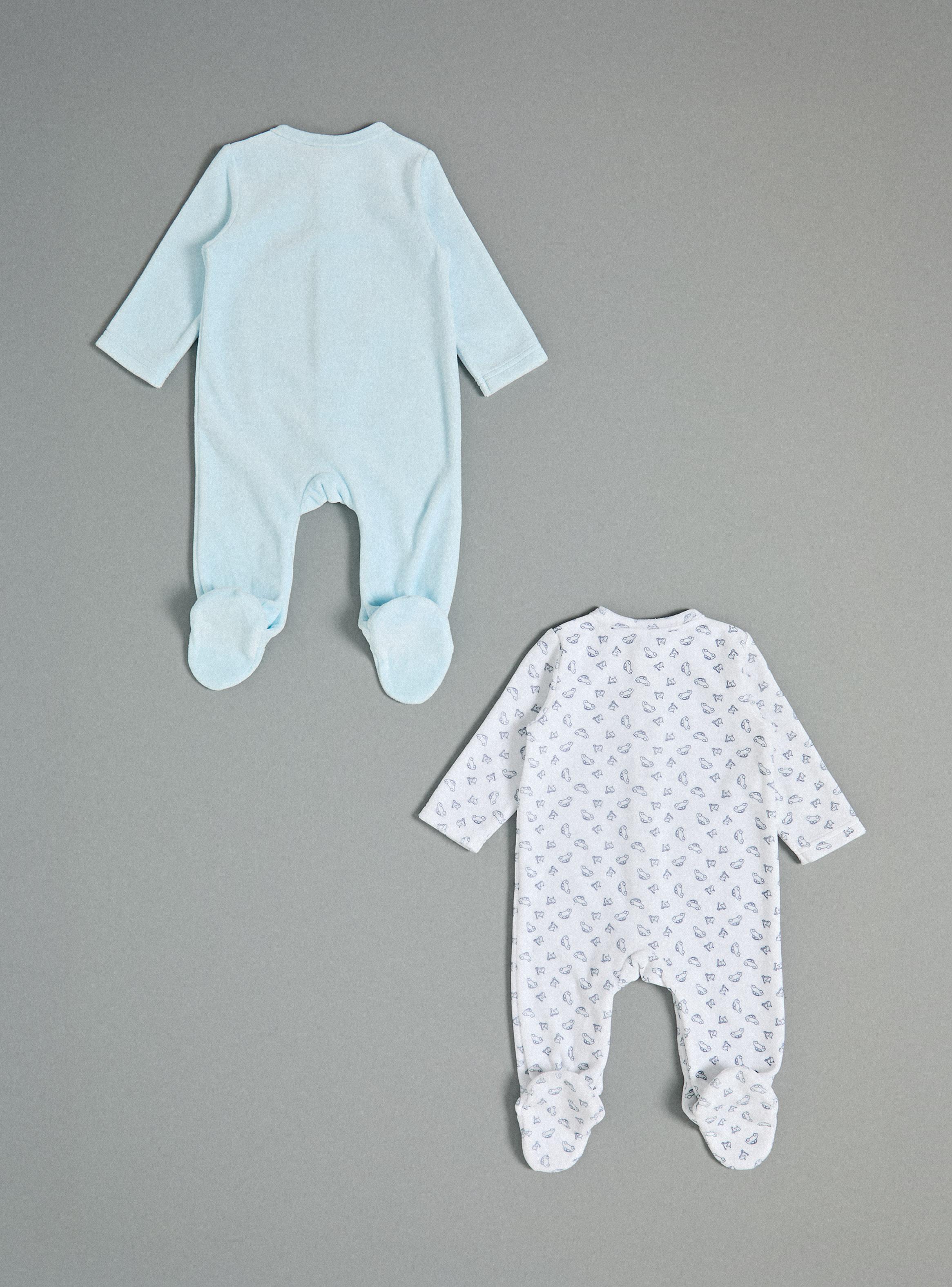 Enterito Estampado Autitos y Color Sólido-2