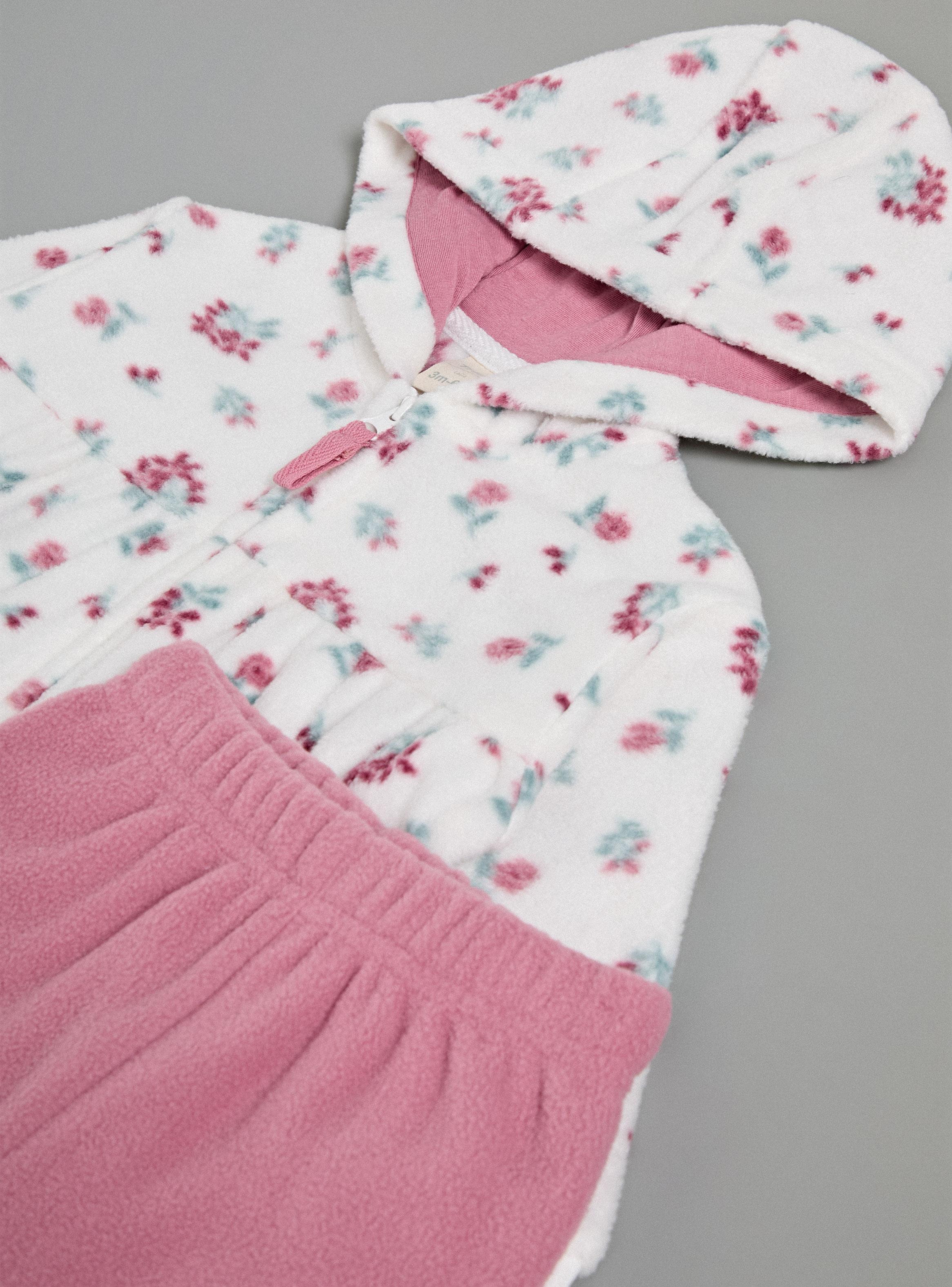 Buzo Polar con Estampado Floral-3