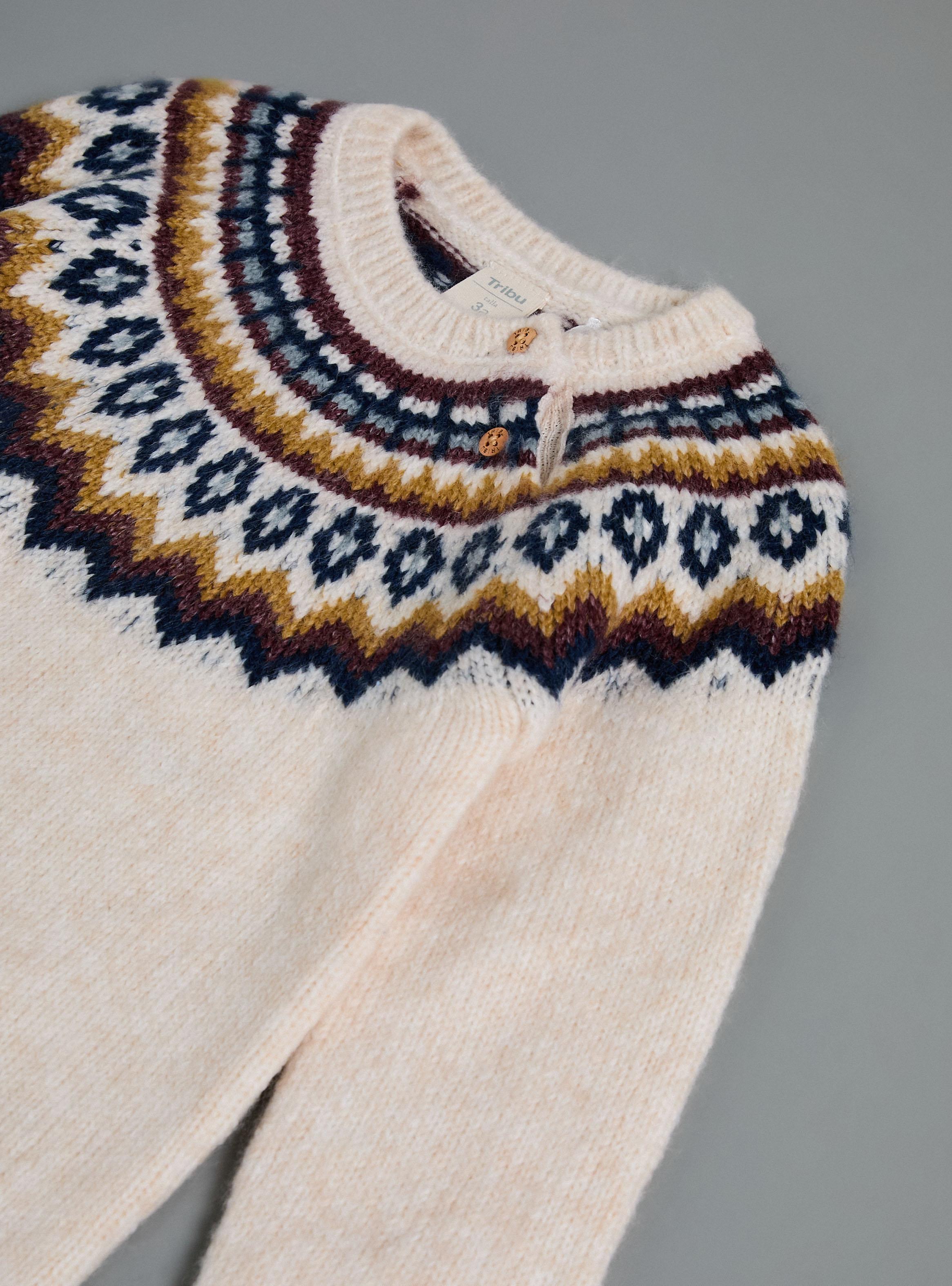 Sweater con Greca de Colores Niño-3